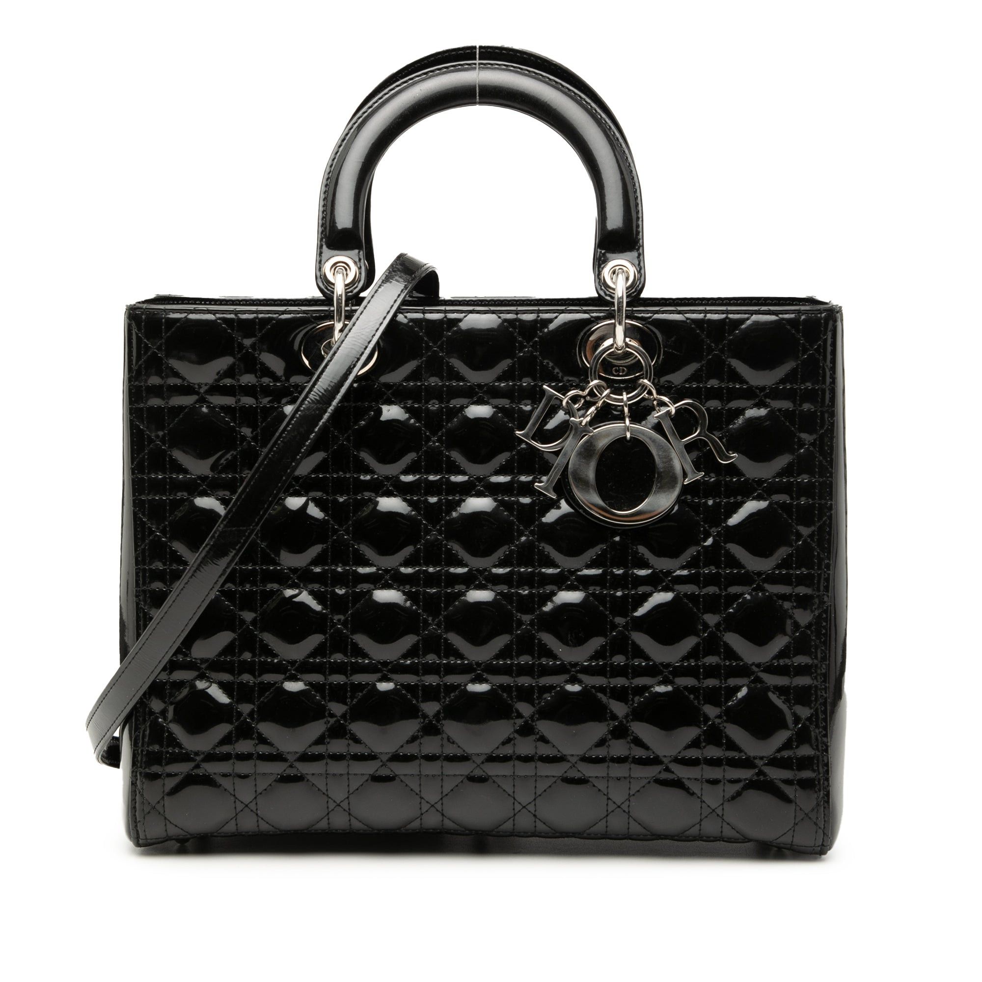 Dior Large Patent Cannage Lady Dior Size ONE SIZE - 1 Thumbnail