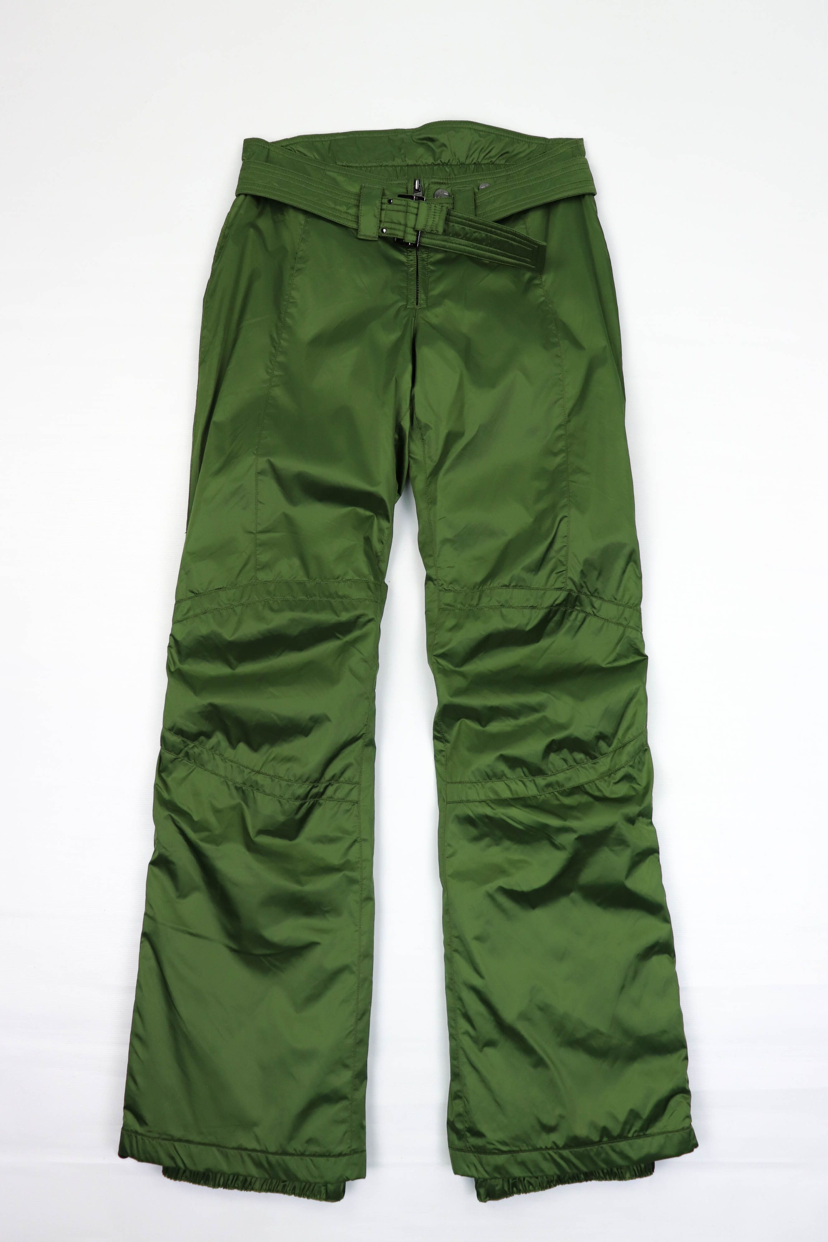 JET SET Women's JetSet Olive Green Nylon Snowboard Snow Ski Pants Size 26" / US 2 / IT 38 - 1 Thumbnail
