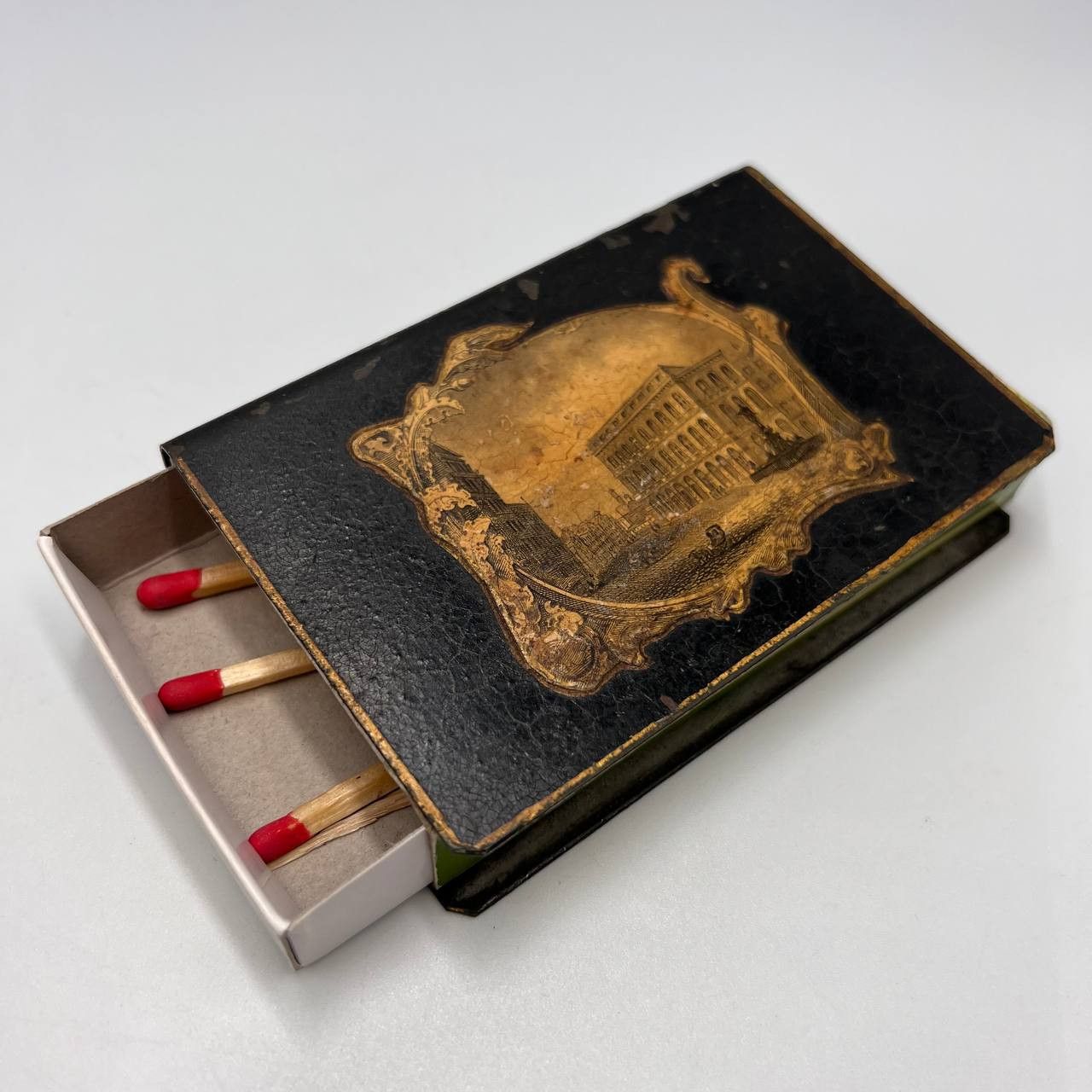 Other Big Antique Metal Matchstick Case Made in Old Europe Size ONE SIZE - 1 Thumbnail