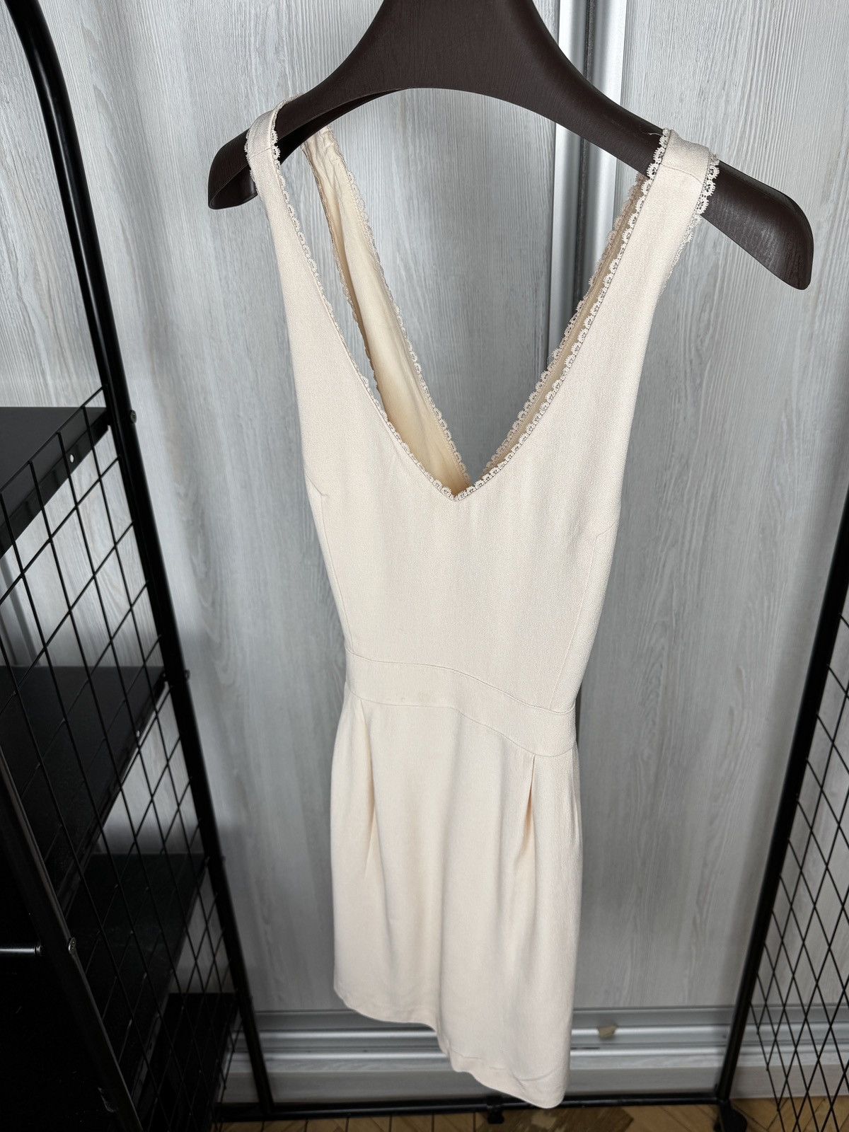 Sezane Sezane Beige Rose Viscose blend mini dress size 38 Size S / US 4 / IT 40 - 7 Thumbnail