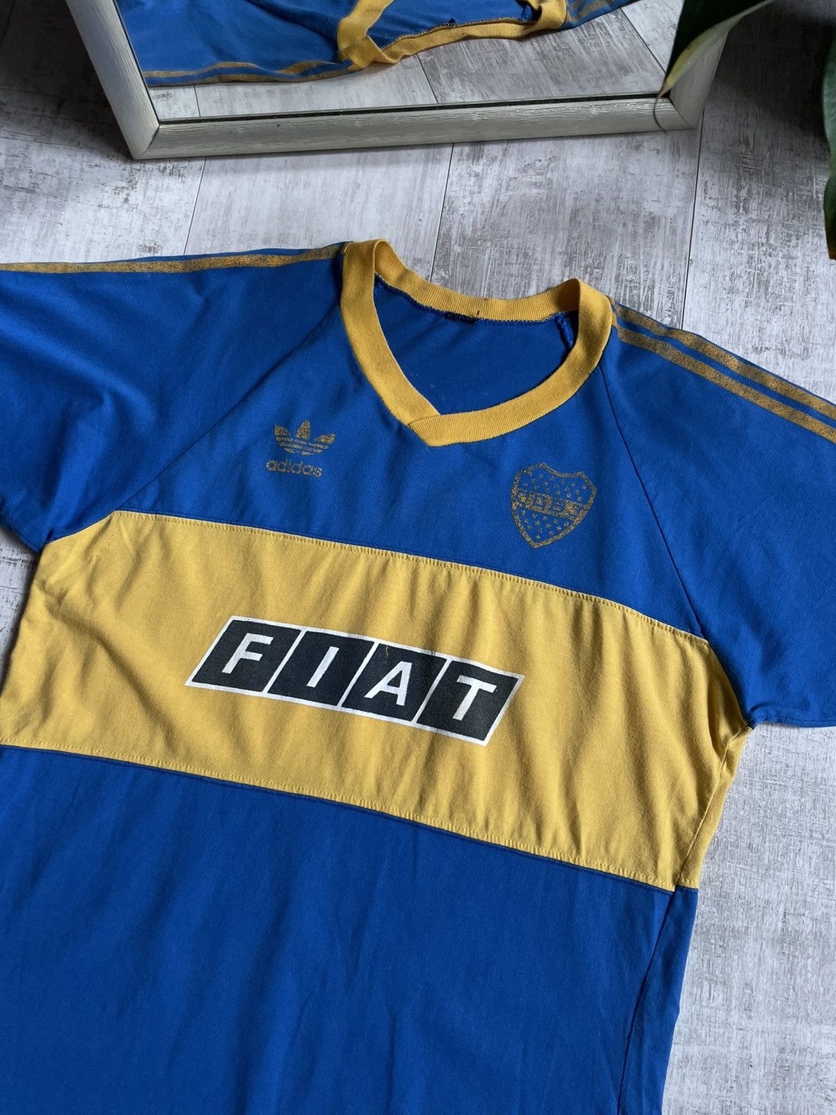 Adidas Vintage Adidas Boca Juniors 80’s Football Shirt #10 Jersey Size US M / EU 48-50 / 2 - 3 Thumbnail