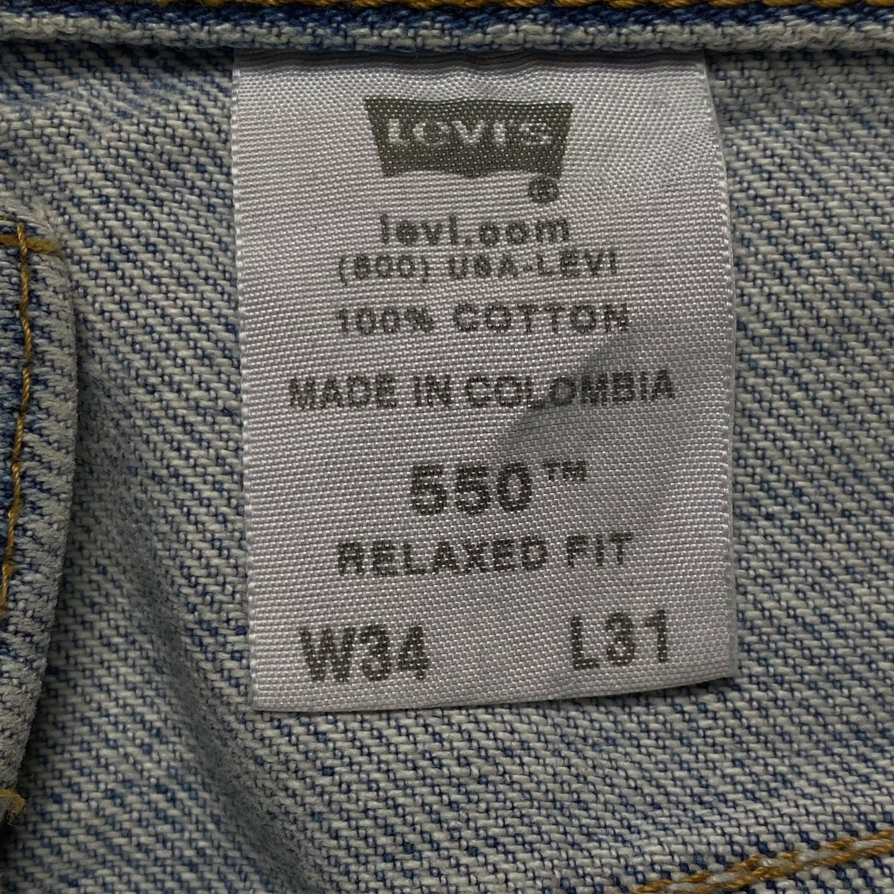 Levi's × Levi's Vintage Clothing × Vintage Mens Jeans Denim Levis 550 Vintage Size 34 Size US 34 / EU 50 - 8 Thumbnail