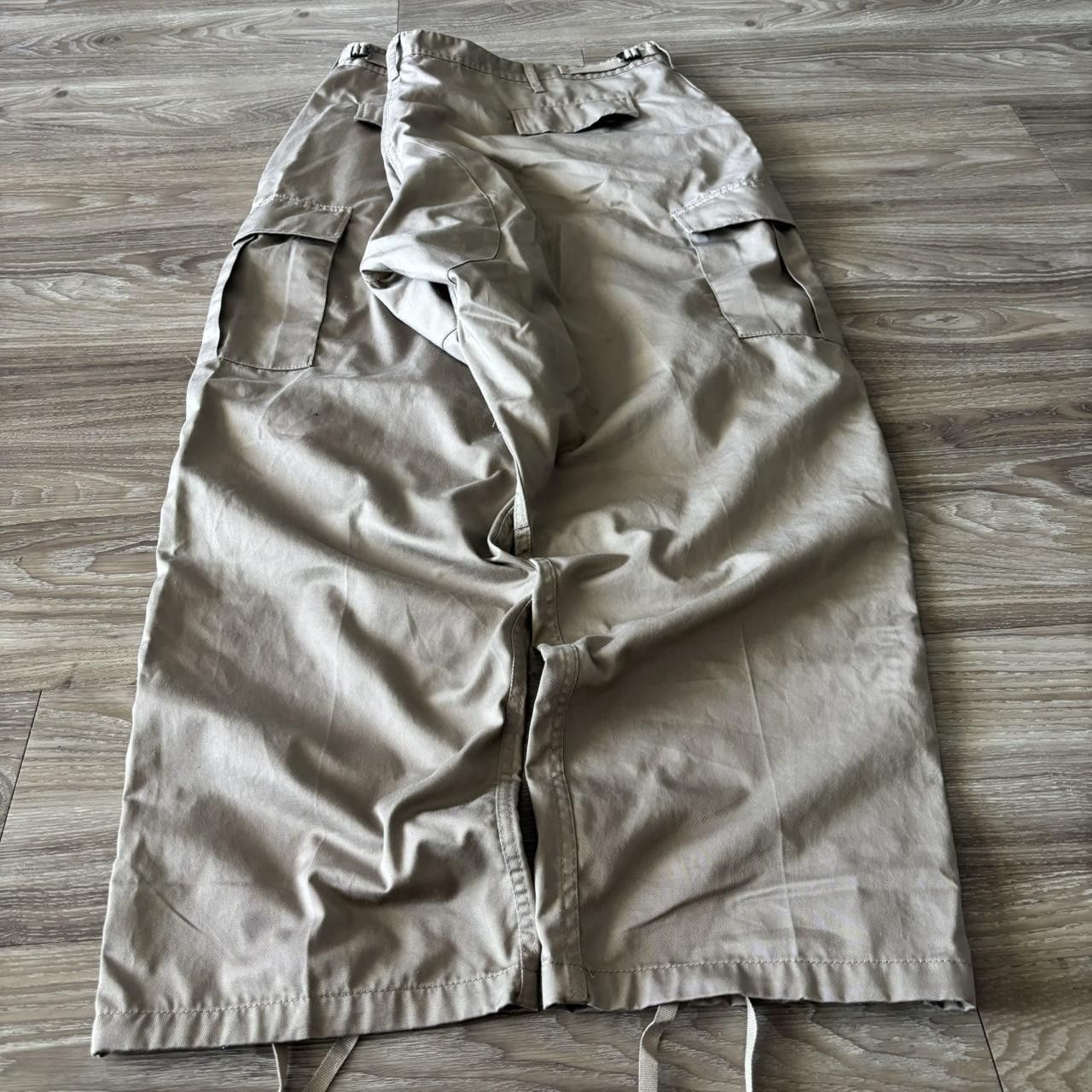 Vintage Crazy Vintage Y2K/2000s Super Baggy Khaki Streetwear Skater Cargo Pants! 48x31 Size US 44 / EU 60 - 4 Thumbnail