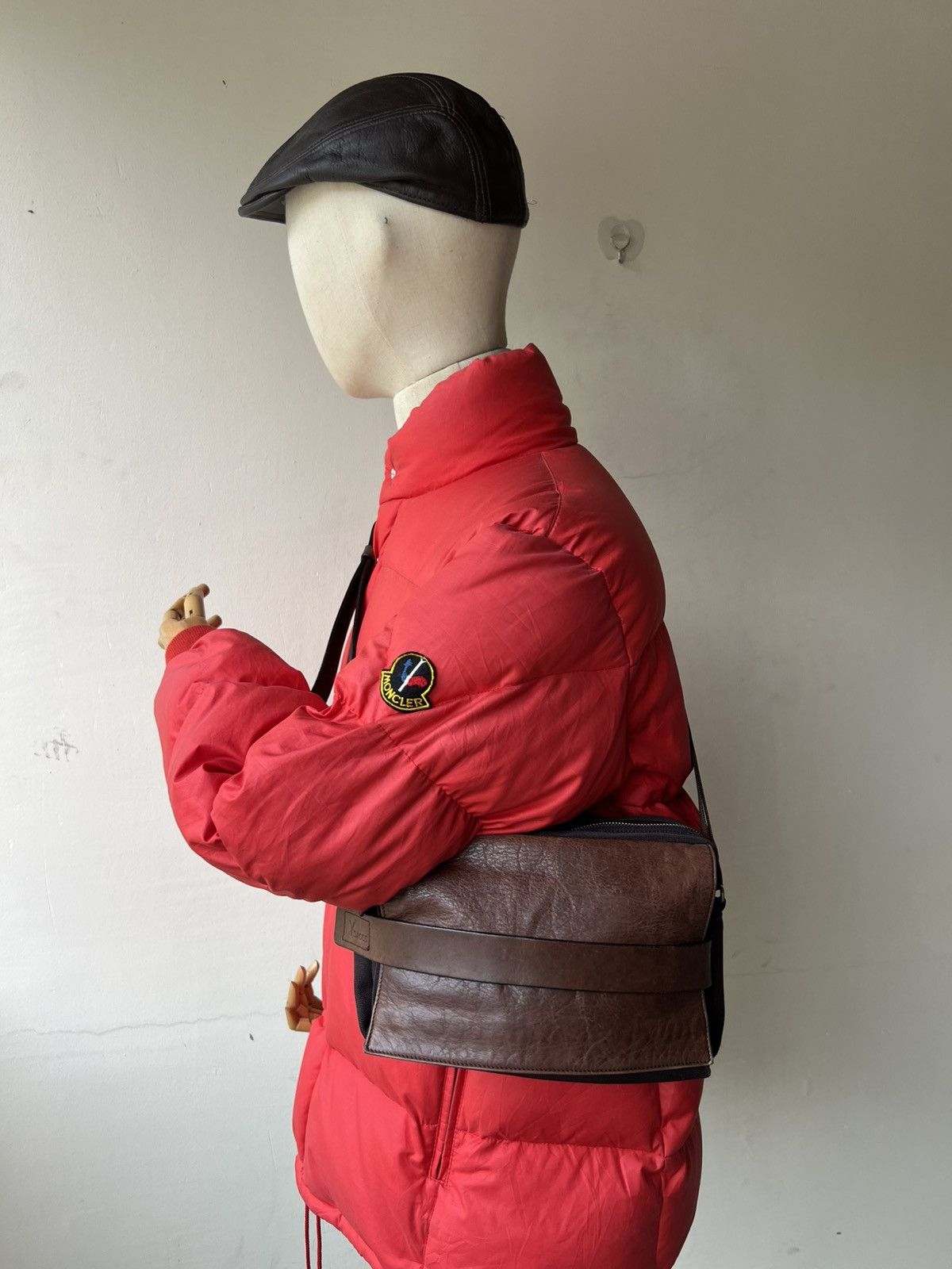 Yohji Yamamoto 2000s Yohji Yamamoto Y’saccs Hybrid Leather Sling Bag Size ONE SIZE - 4 Thumbnail