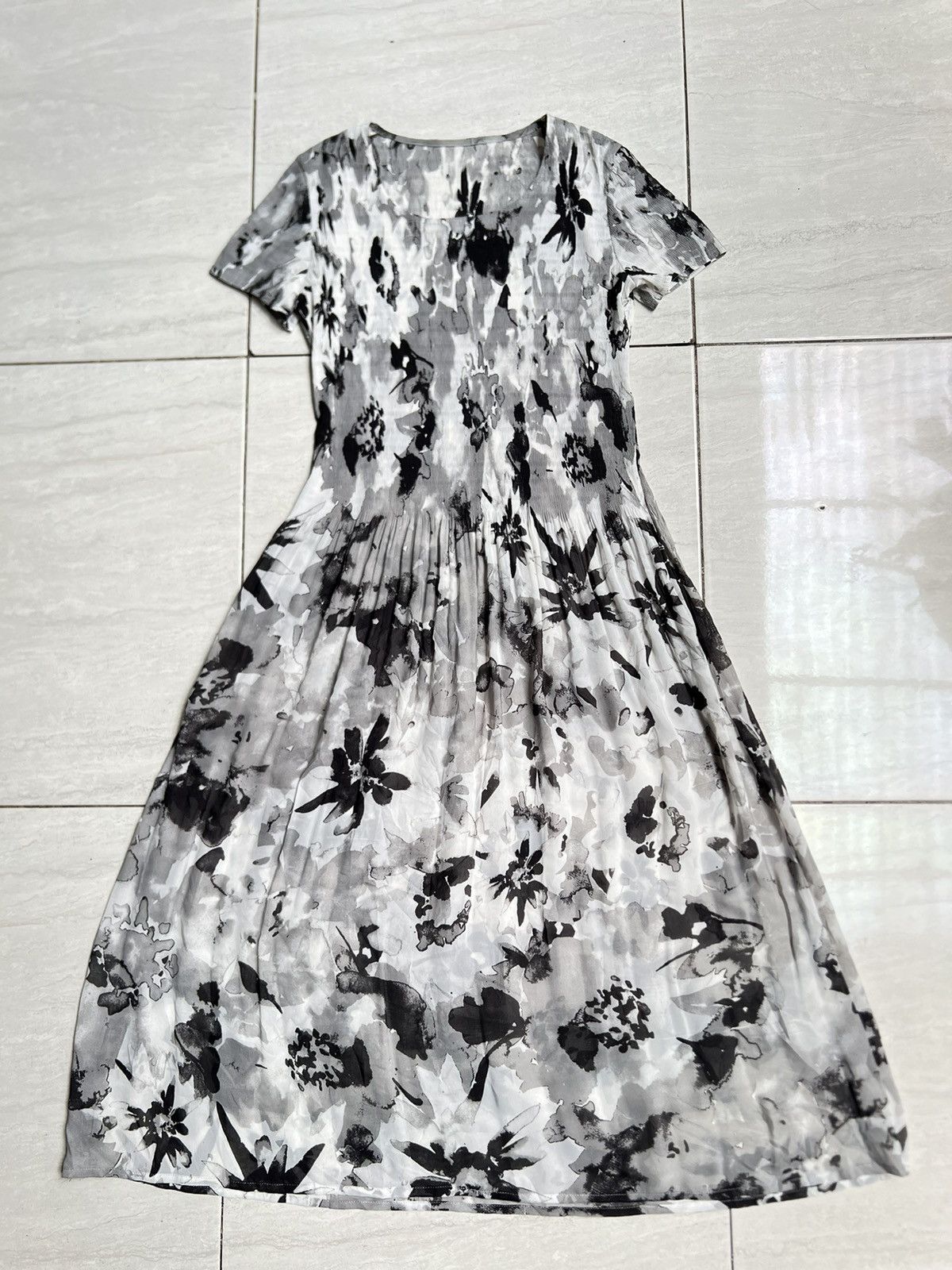 Other SPECCHIO Flower Motive Grey Dress Size XS / US 0-2 / IT 36-38 - 6 Thumbnail