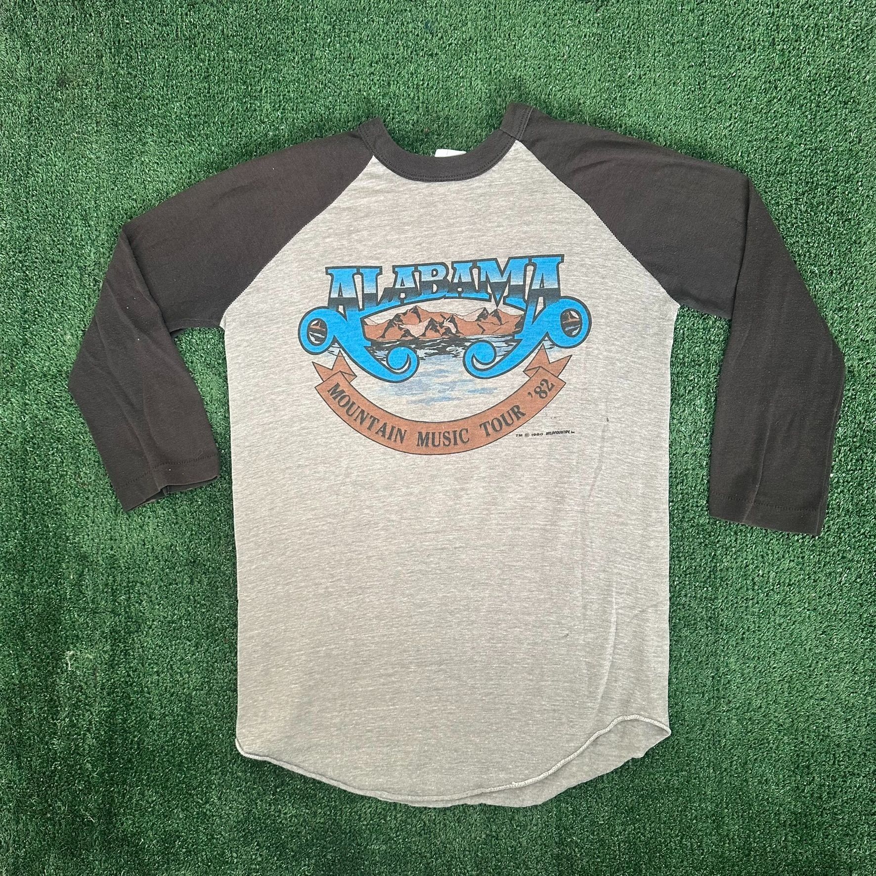 Band Tees Vintage 80s Alabama Mountain Music Tour T-Shirt Band Tee Size US S / EU 44-46 / 1 - 5 Thumbnail