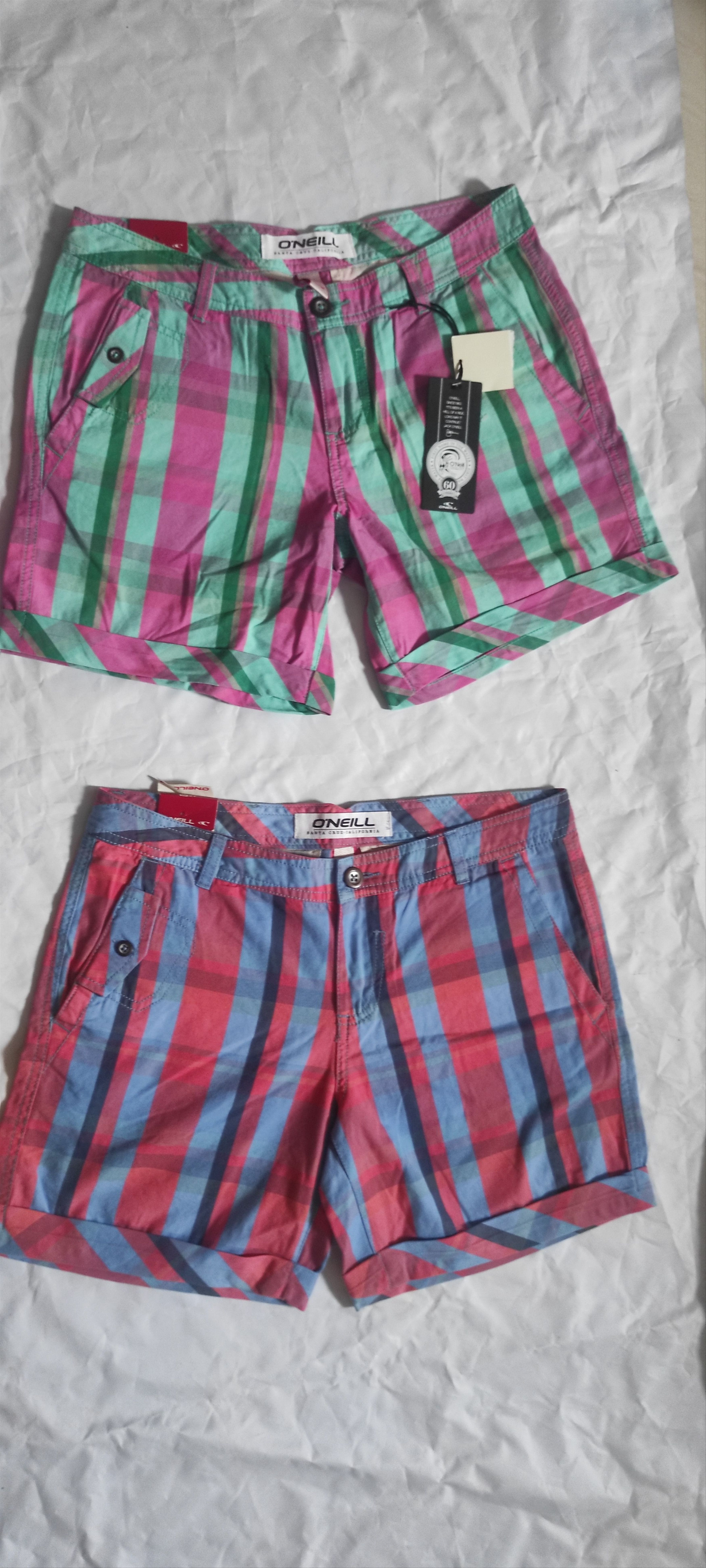 O'Neill Lot Of 2 Oneill Men's Plaid Bermuda Striped Shorts Size 32 Size US 27 - 2 Thumbnail