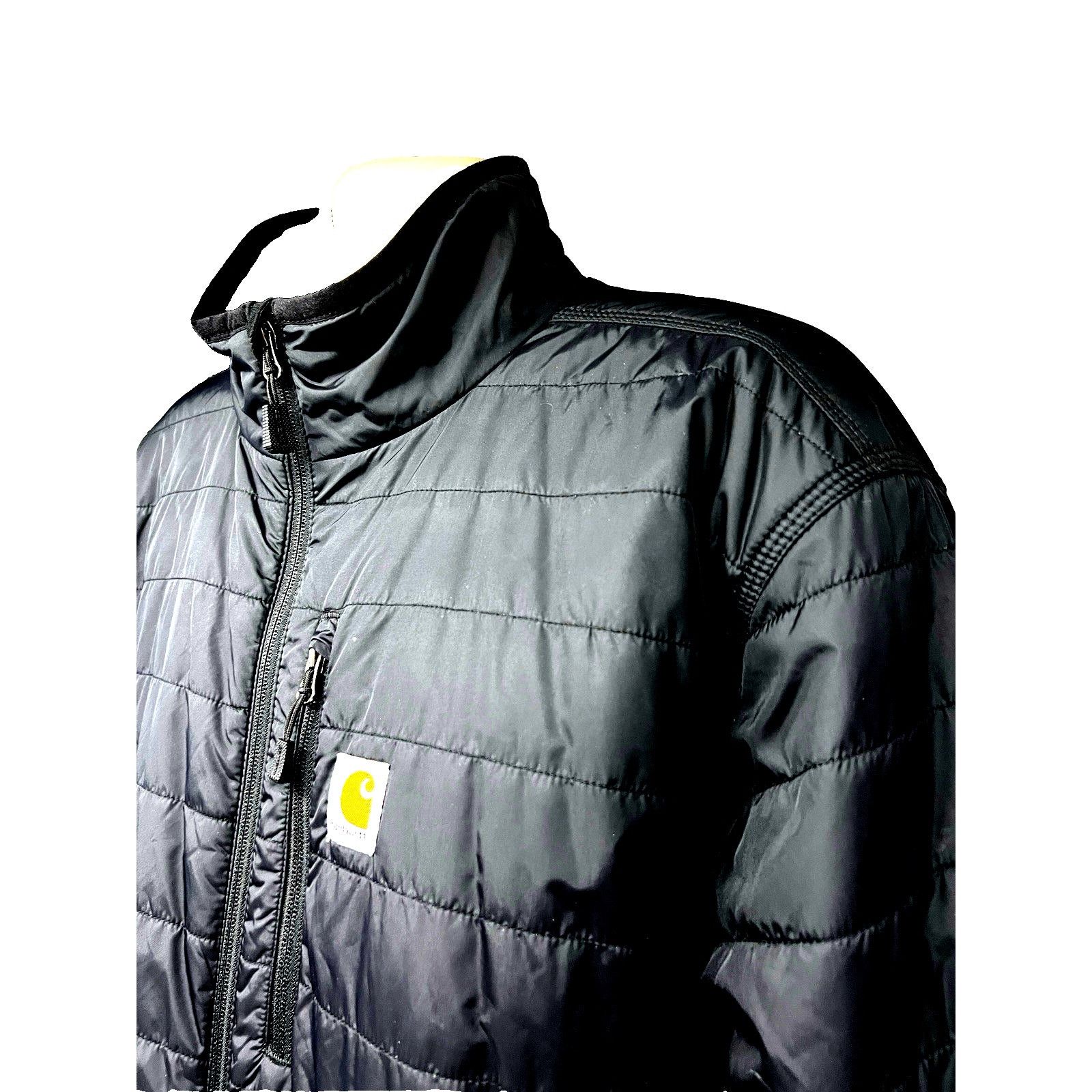 Carhartt Carhartt Gray Black Zip Up Puffer Jacket Mens 2XL Pockets Size US XXL / EU 58 / 5 - 5 Thumbnail