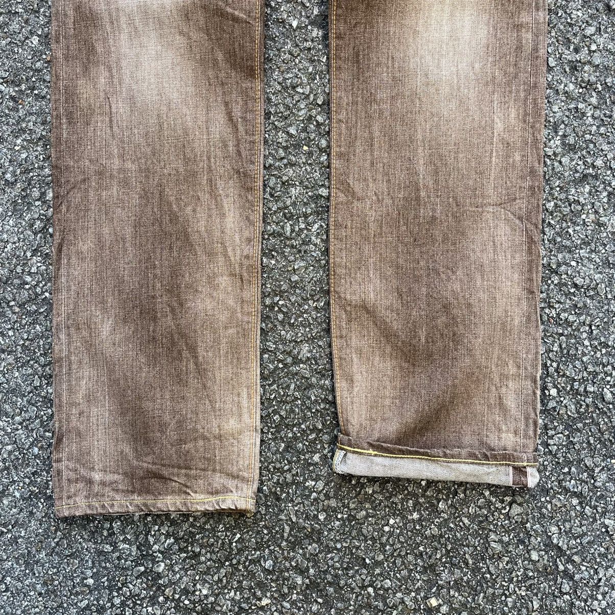 Edwin Vintage Edwin 505ZX Selvedge Jeans Faded Denim Red Line Pant Size US 29 - 2 Thumbnail