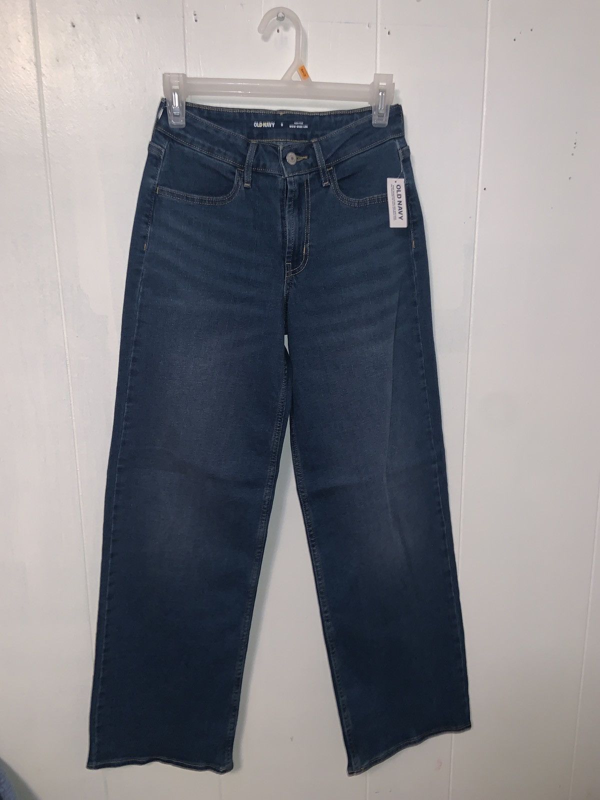 Old Navy Womens - High-Waisted Wow Wide-Leg Jeans - Size 0 Size 25" / US 0 / IT 36 - 5 Thumbnail