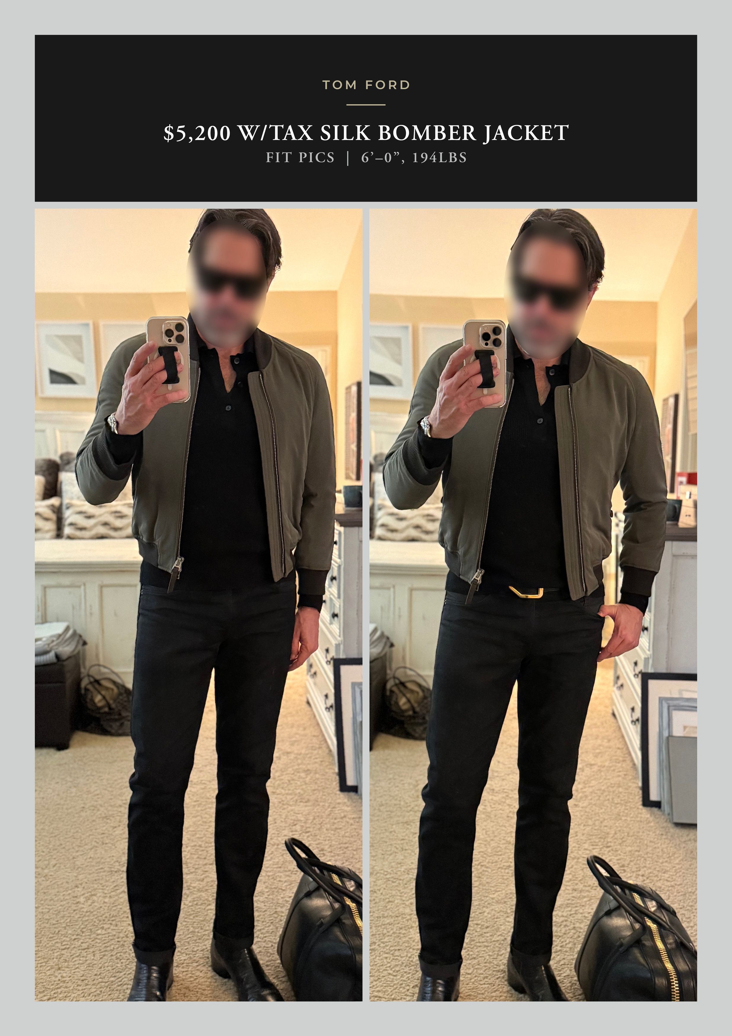 Tom Ford Effortless Cool, Rare $5,200 w/Tax 100% Silk Bomber Jacket Size US S / EU 44-46 / 1 - 11 Thumbnail