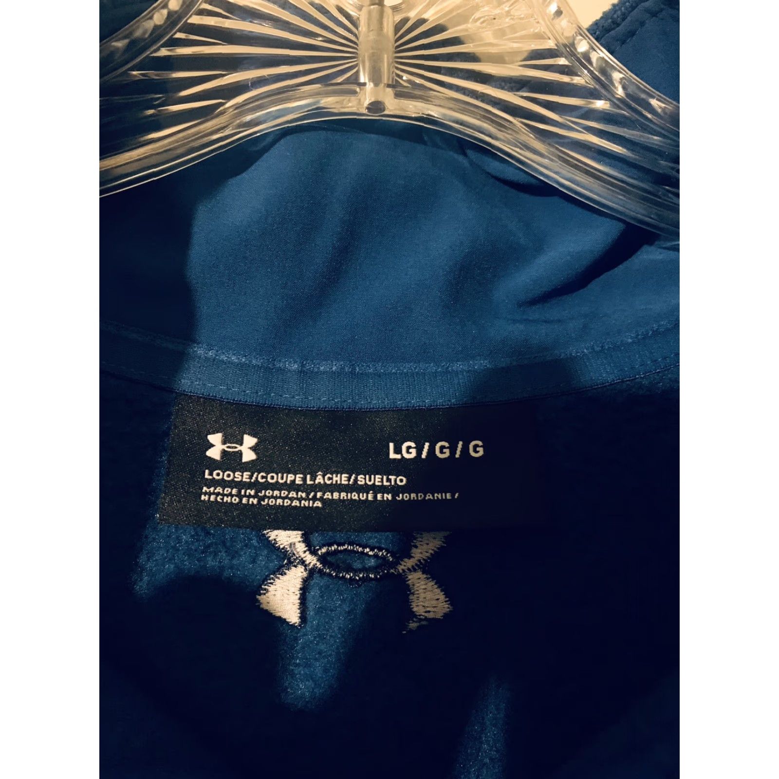 Under Armour Under Armour Shirt Men L Blue 1/4 Snap Pullover Chest Pocket Loose Fit Size US L / EU 52-54 / 3 - 4 Thumbnail