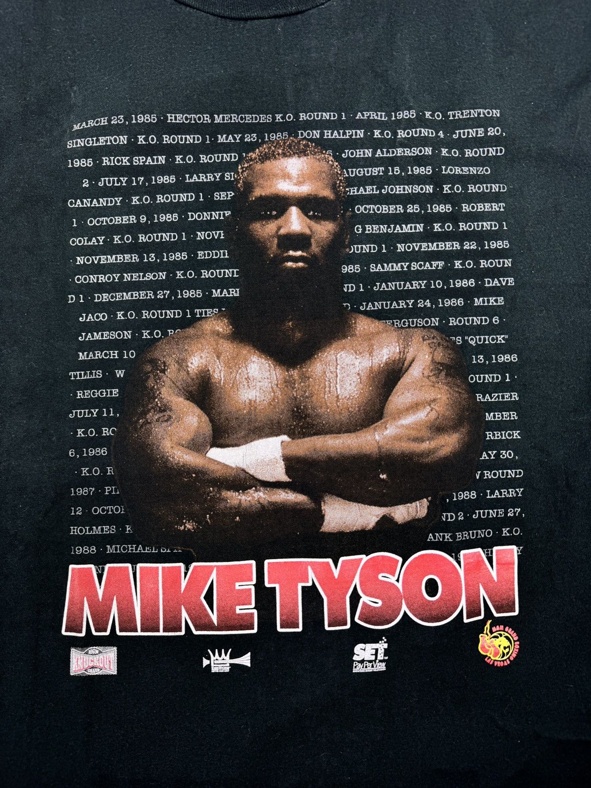 Vintage MCM GRAND MIKE TYSON 1985 PRINT VINTAGE T-SHIRT Size US XXL / EU 58 / 5 - 3 Thumbnail