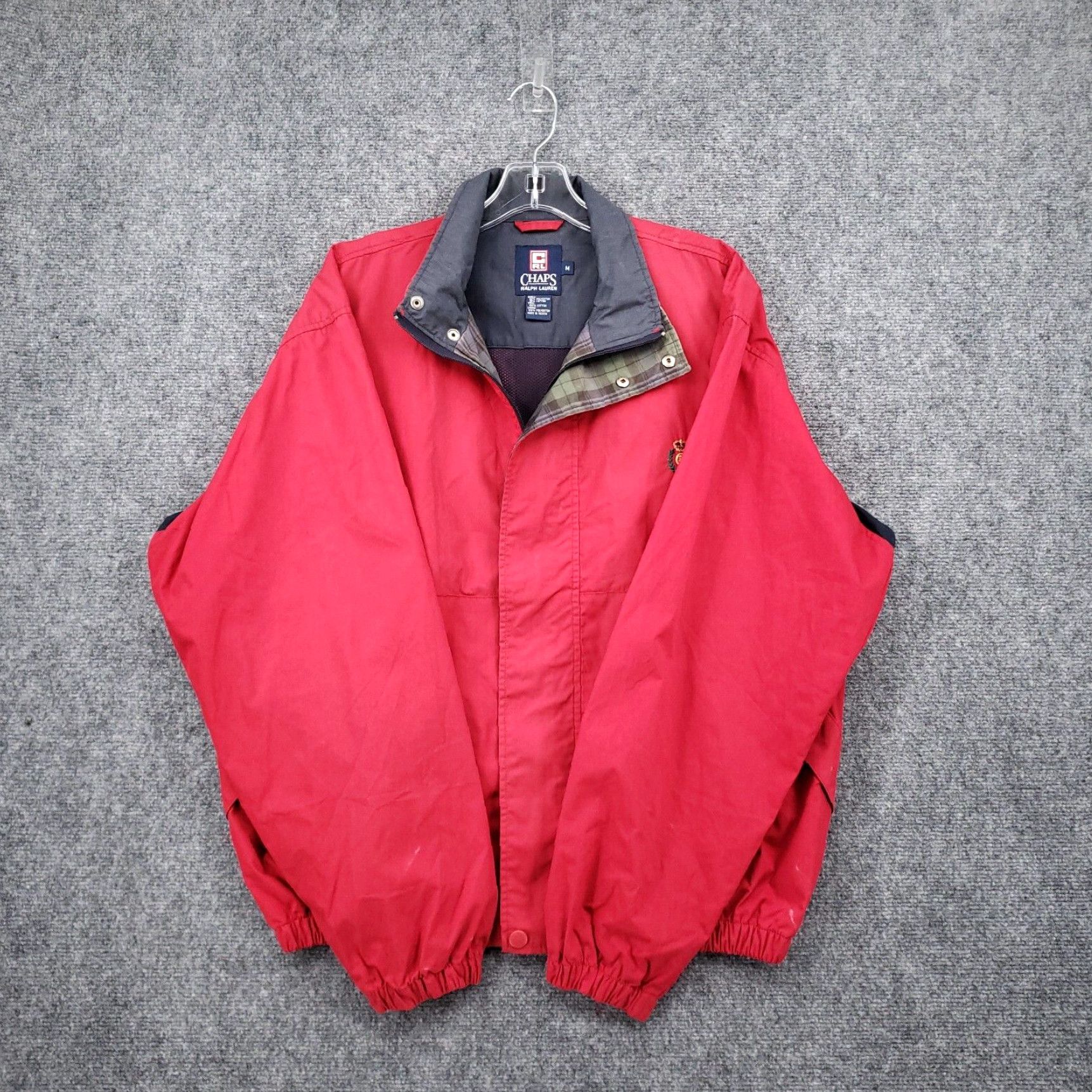 Chaps men’s red windbreaker pullover size high quality Large