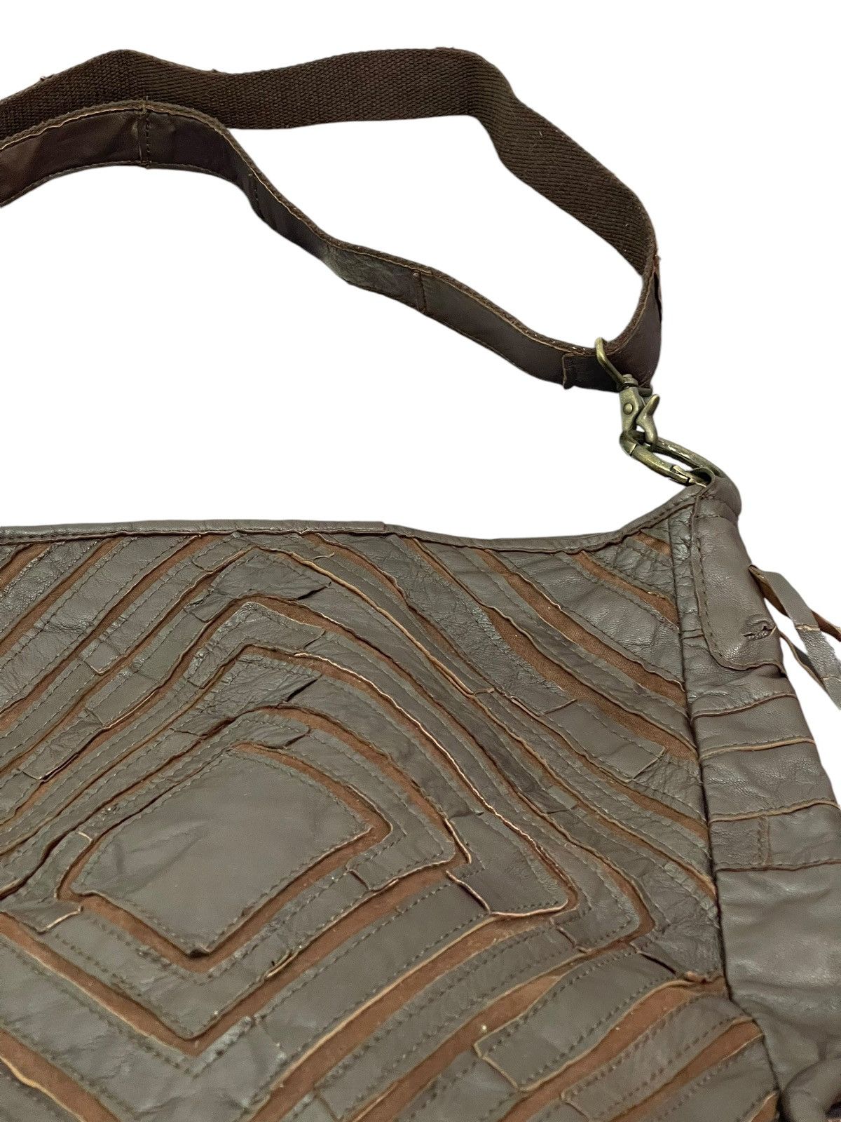 Genuine Leather Leather Cotton Jesslyn Blake Shoulder Messenger Bag 1🟩1 Size ONE SIZE - 9 Thumbnail