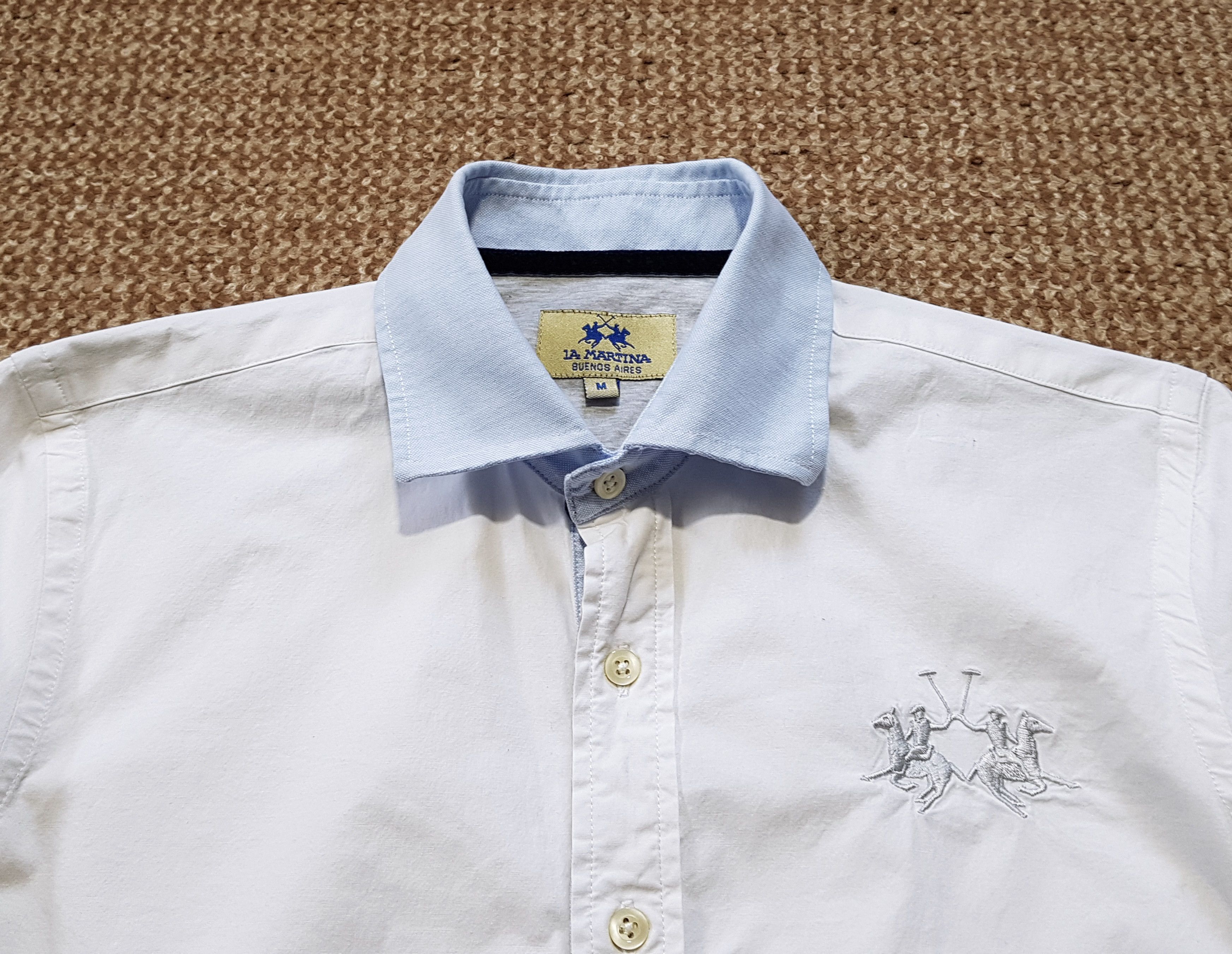 La Martina La Martina Long Sleeve White Shirt Herencia y Tradicion sz M Size US M / EU 48-50 / 2 - 7 Thumbnail