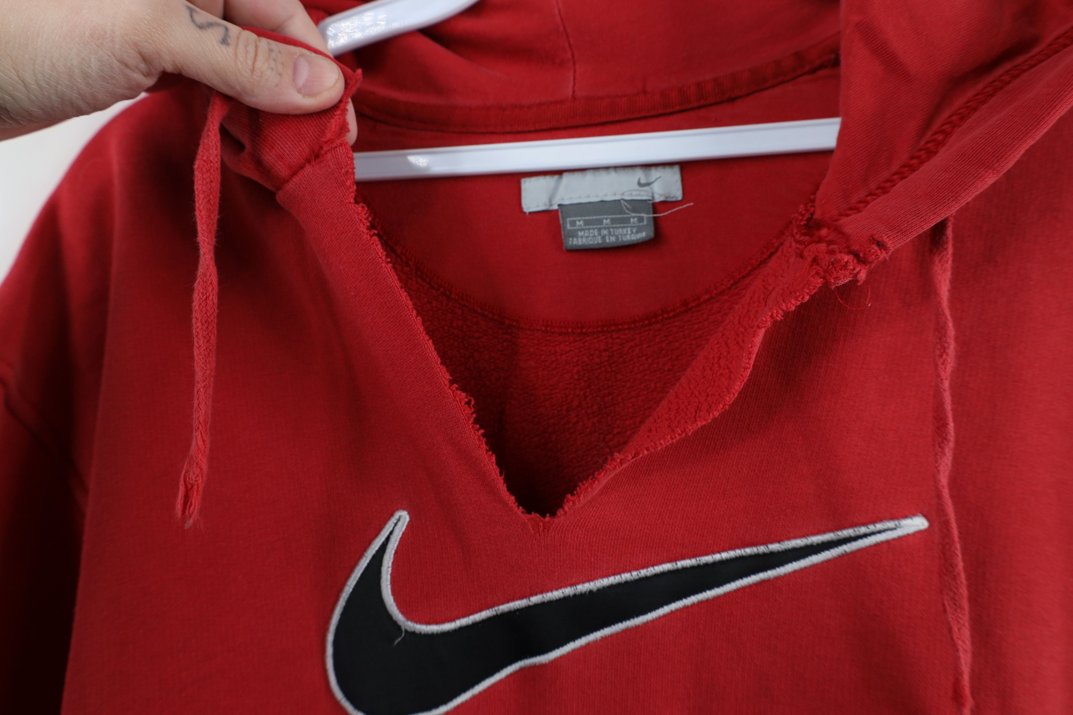 Nike × Vintage Vintage 90s Y2K Nike Scott Center Swoosh Hoodie Sweatshirt Size US M / EU 48-50 / 2 - 5 Thumbnail