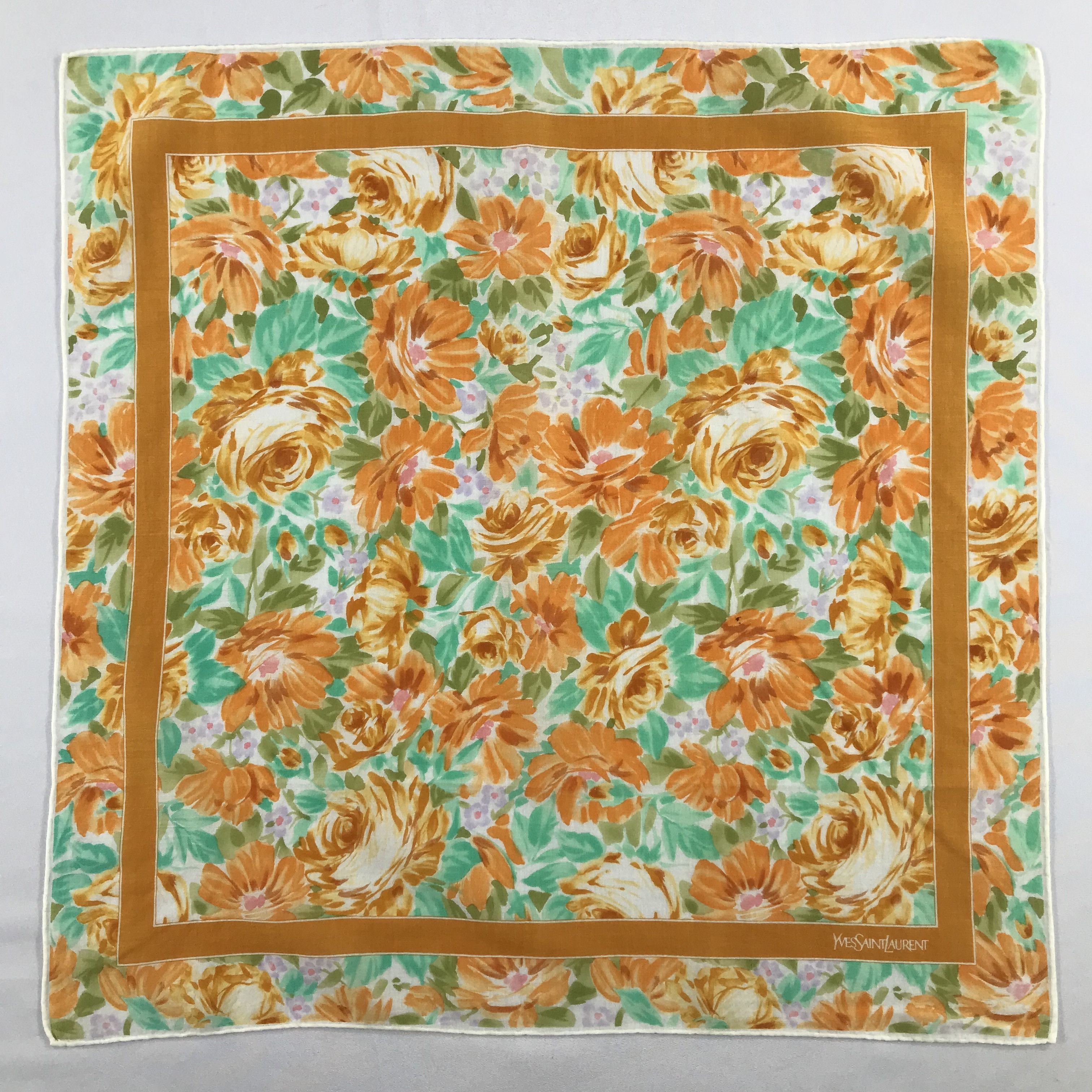 Vintage × Yves Saint Laurent Yves Saint Laurent Bandana / Handkerchief/Neckerchief -S2295 Size ONE SIZE - 1 Thumbnail