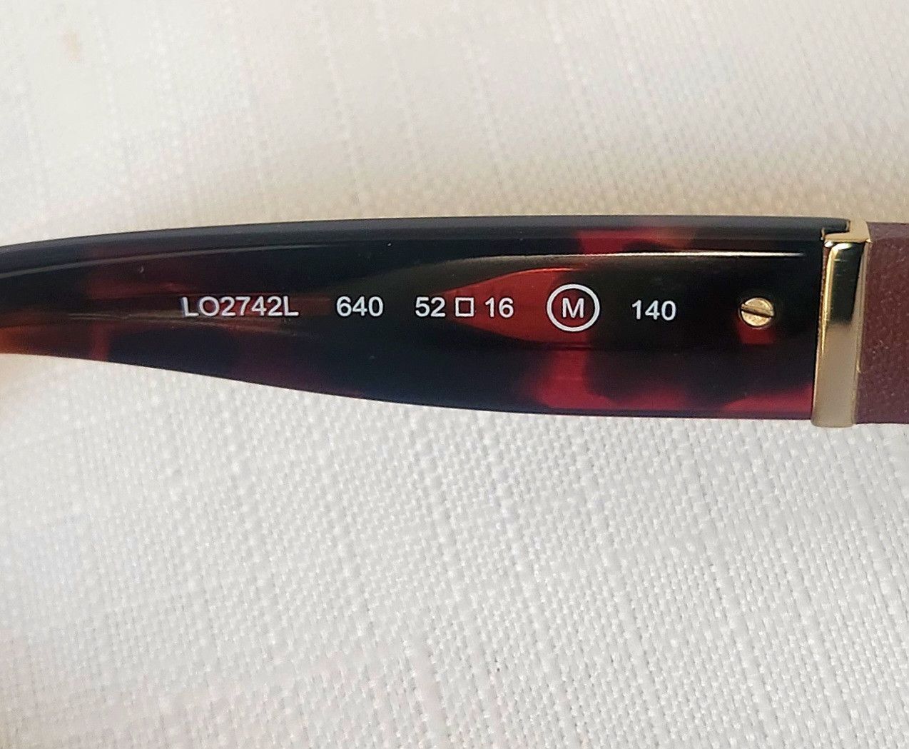 Longchamp Longchamp LO2742L red havana 640 52-16-140 Eyeglasses Frame Size ONE SIZE - 12 Thumbnail