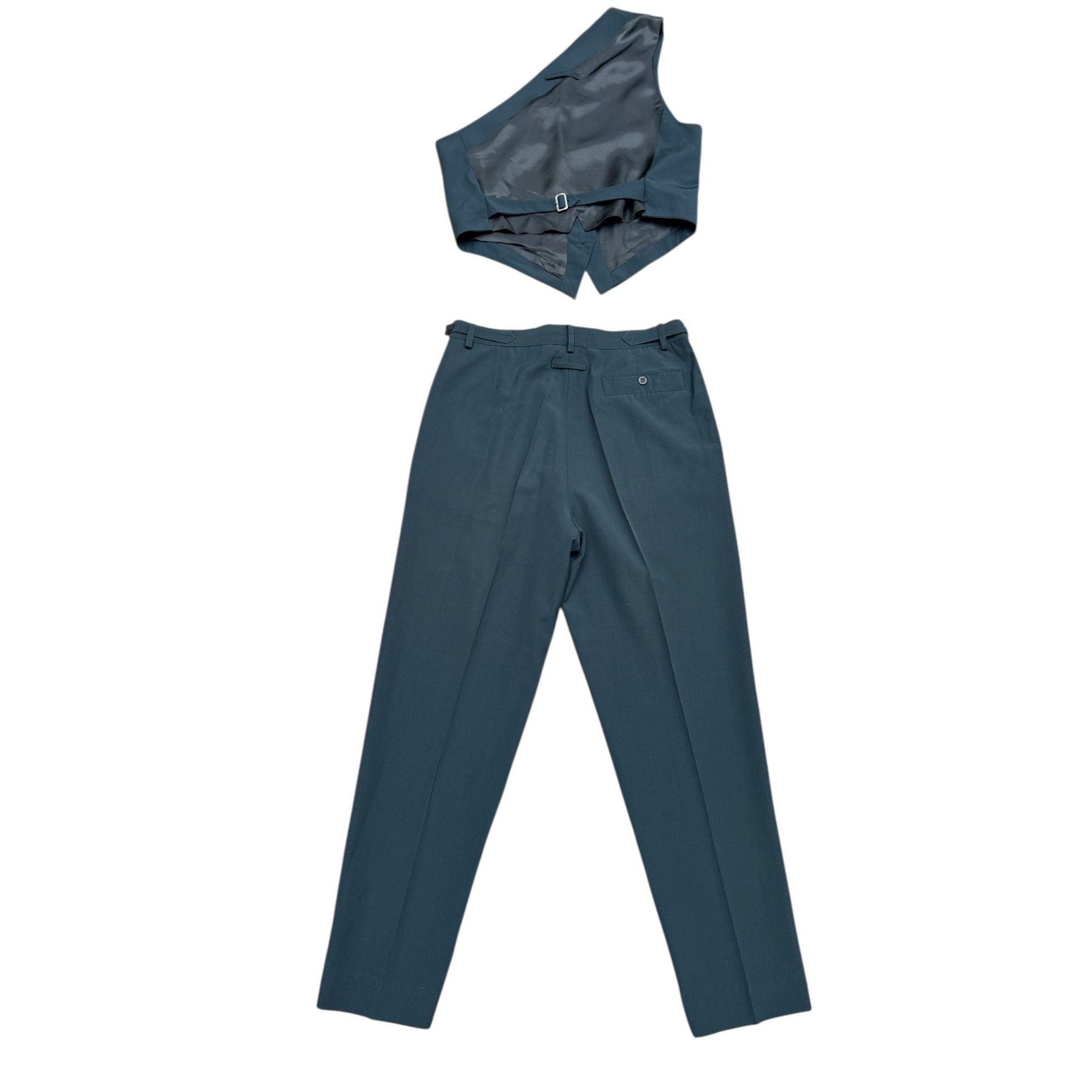 Jean Paul Gaultier 1990s Grey Charcoal 3-Piece Suit Size 40R - 7 Thumbnail