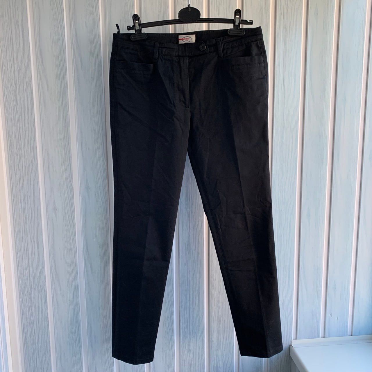 Prada × Vintage Prada Women’s 2011 Black Tab Cotton Straight Trousers Size 30" / US 8 / IT 44 - 1 Thumbnail