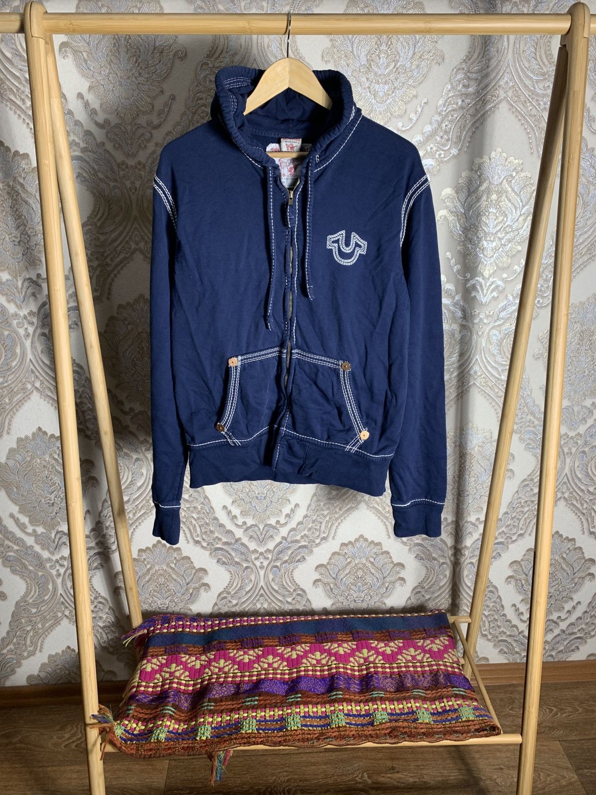 True Religion VINTAGE TRUE RELIGION ZIP HOODIE JACKET JAPAN STYLE Y2K 90s Size US L / EU 52-54 / 3 - 1 Thumbnail