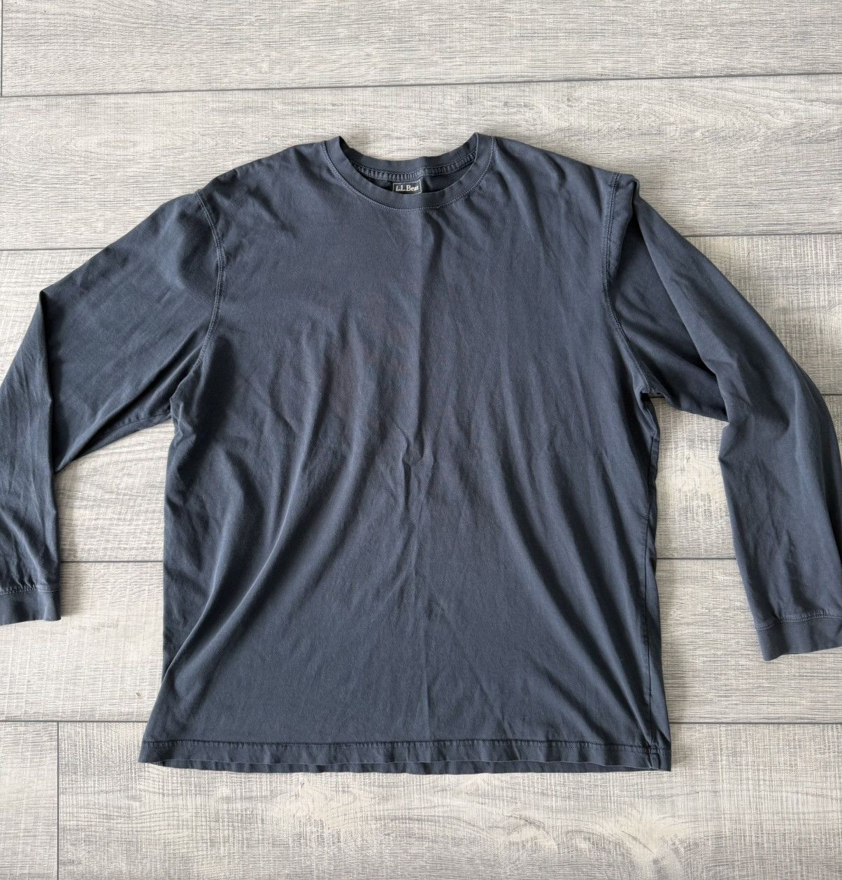 L.L. Bean LL Bean Washed Blue Long Sleeve Size US XL / EU 56 / 4 - 3 Thumbnail