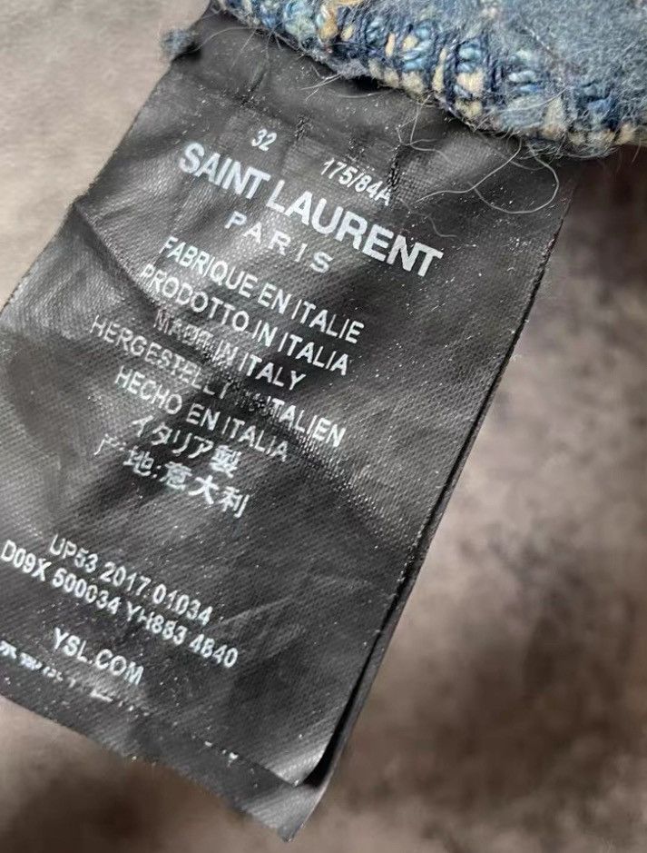 Saint Laurent Paris Saint Laurent Paris D02 Knee Slit Denim Size US 32 / EU 48 - 8 Thumbnail
