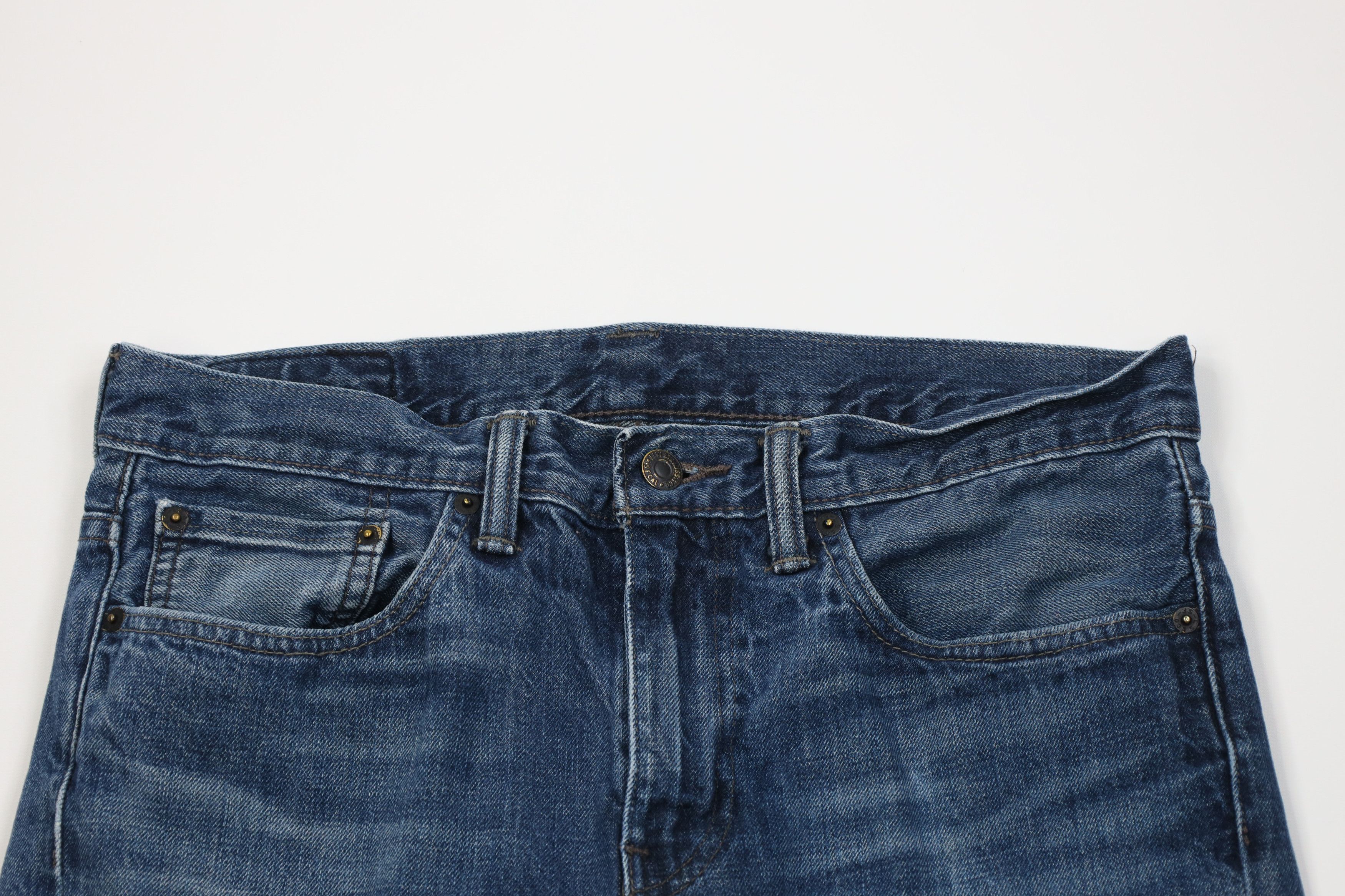 Levi's Vintage Y2K Levis 513 Slim Fit Straight Leg Denim Jeans Blue Size US 32 / EU 48 - 2 Thumbnail