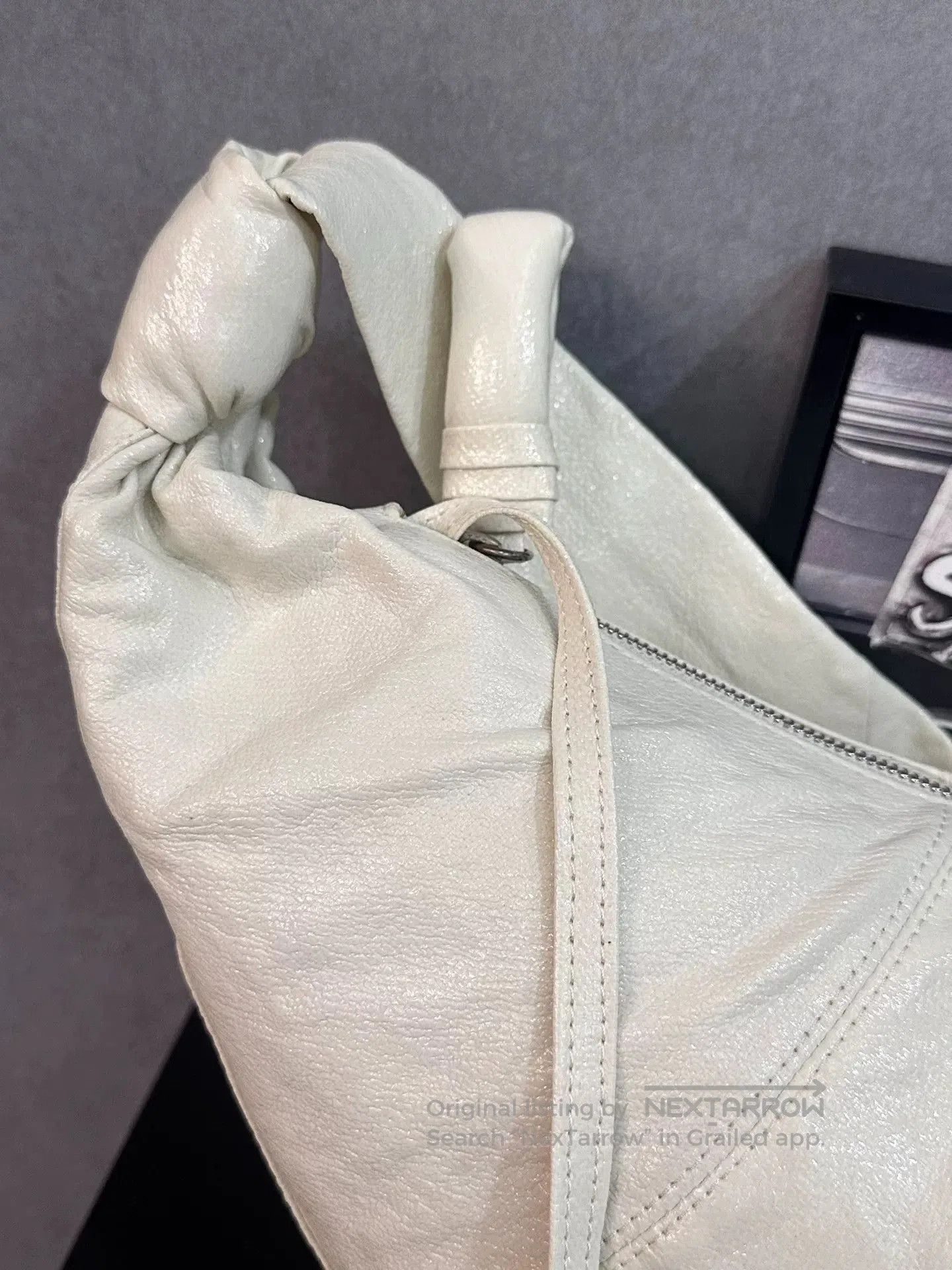 Lemaire Lemaire Large Coated Cotton Croissant Bag. Size ONE SIZE - 8 Thumbnail