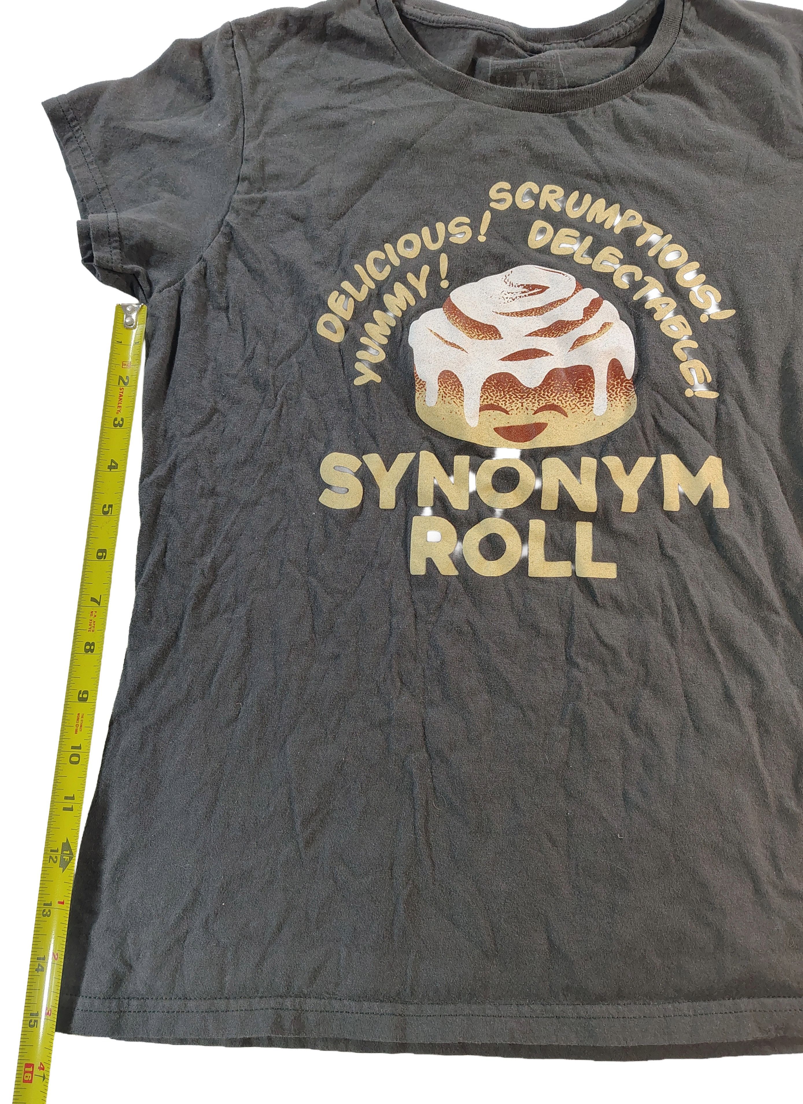 Other Women's Medium Dark Grey "Synonym Roll" Graphic T-Shirt Size M / US 6-8 / IT 42-44 - 6 Thumbnail