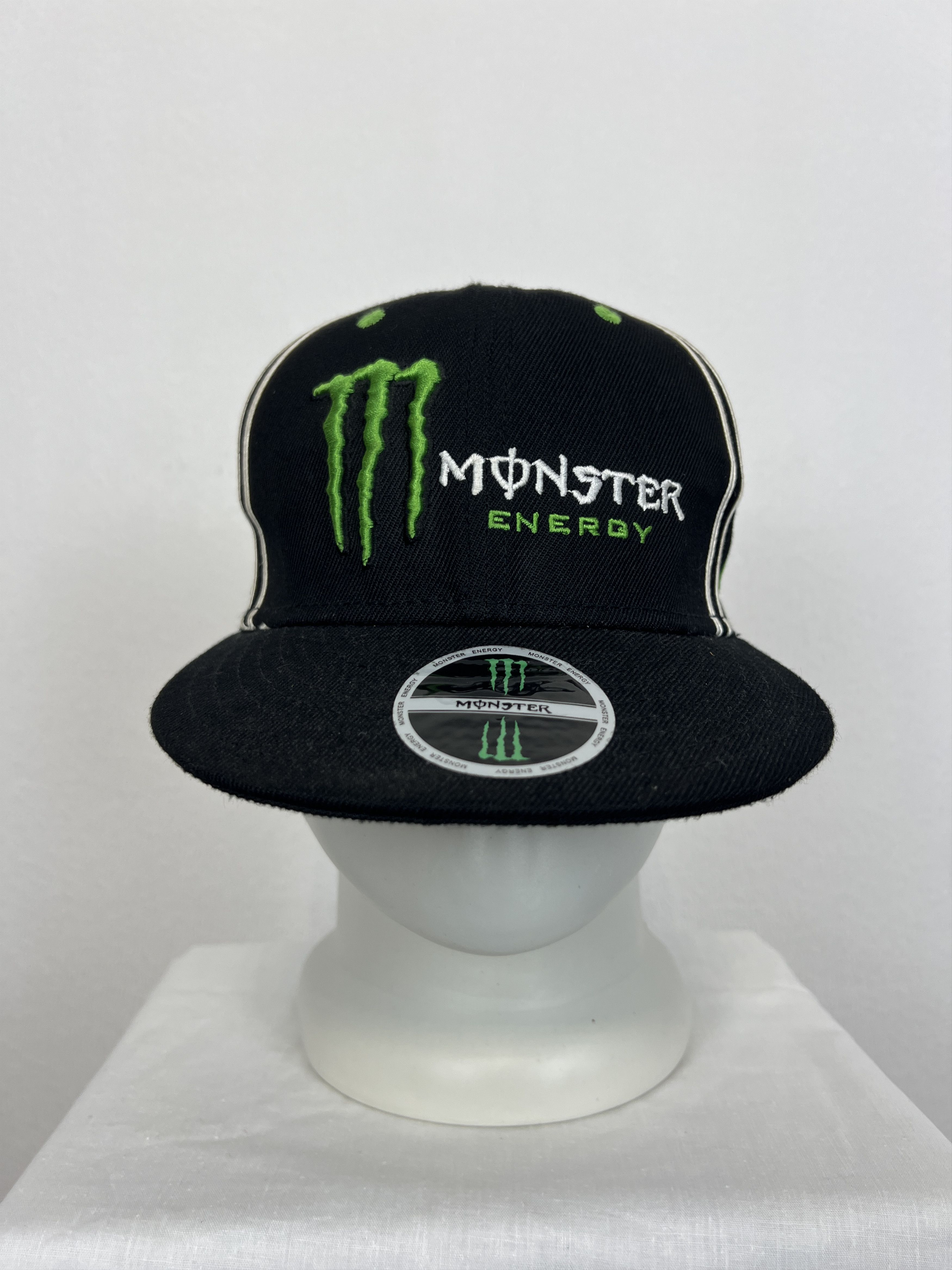 Vintage Monster Energy Hat Cap Black Motocross Racing Big Logo Rare Size ONE SIZE - 2 Thumbnail