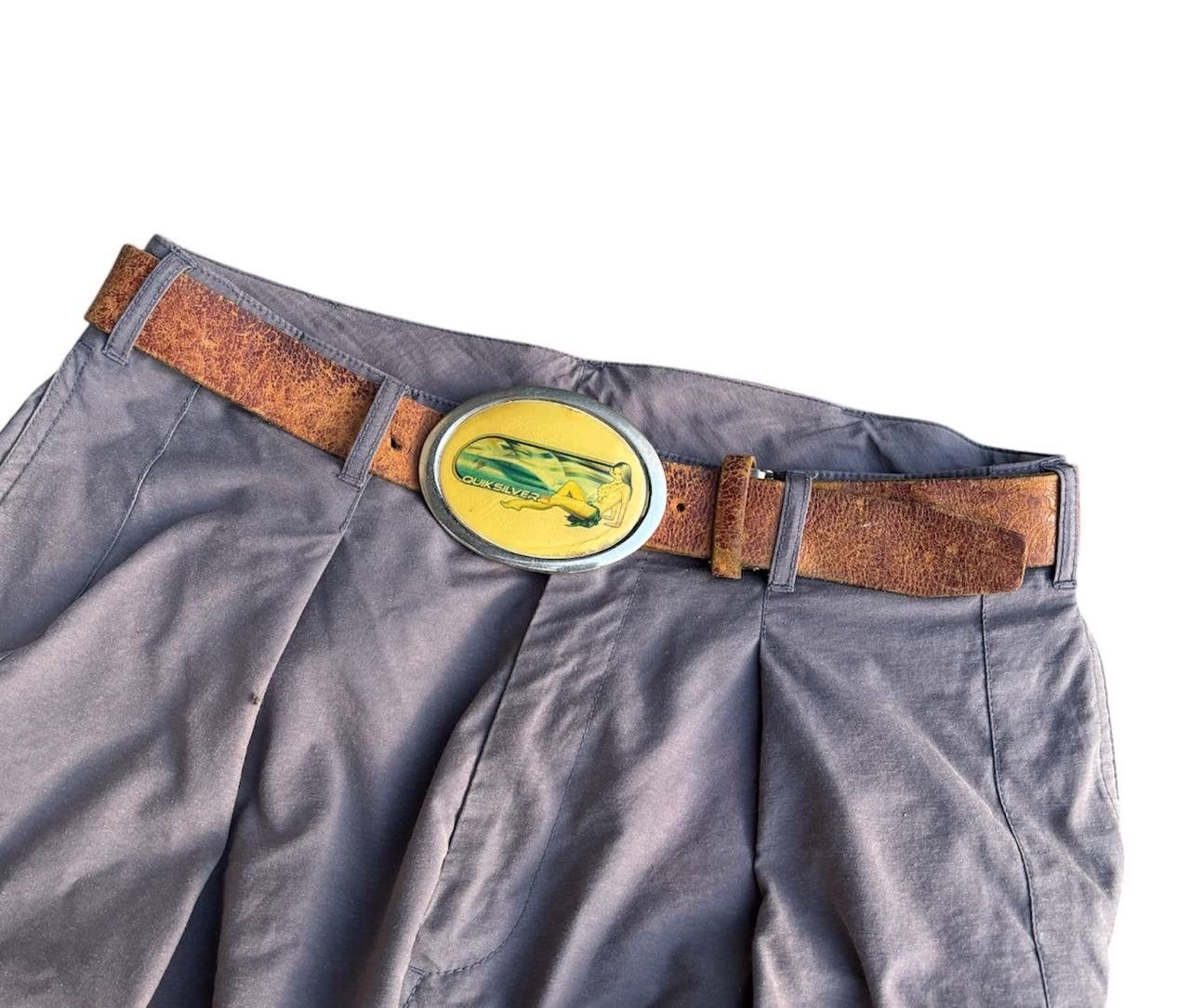Quicksilver Vintage 90s Quiksilver Belt Leather Size ONE SIZE - 2 Thumbnail