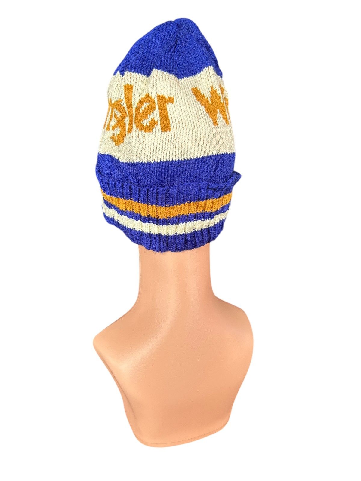 Japanese Brand × Kapital × Vintage Wrangler Vintage Design Big Logo knitt Beanie Hats Size ONE SIZE - 3 Thumbnail