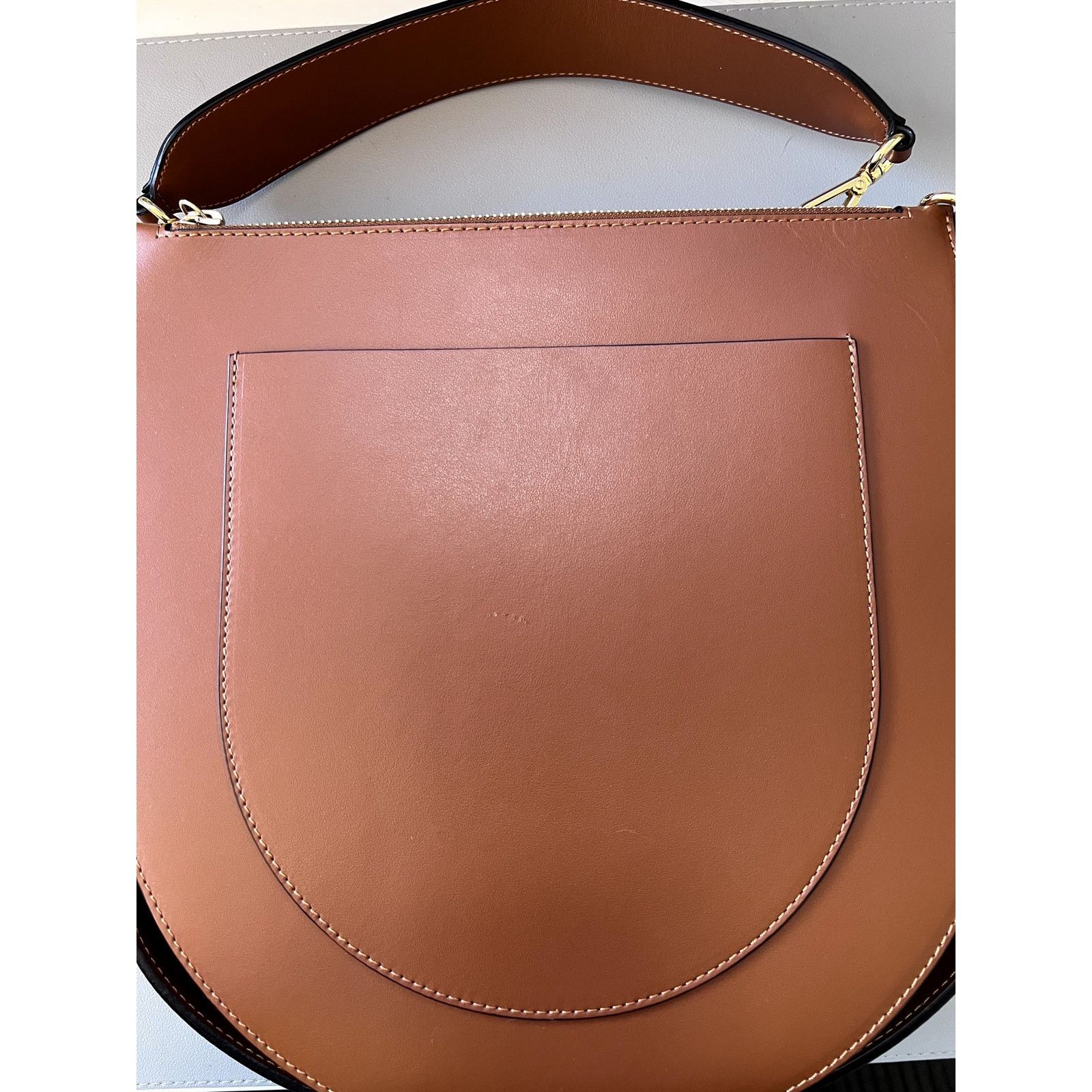 Wandler Wandler Hortensia Medium Shoulder Bag Tan LEATHER LINED Size ONE SIZE - 7 Thumbnail