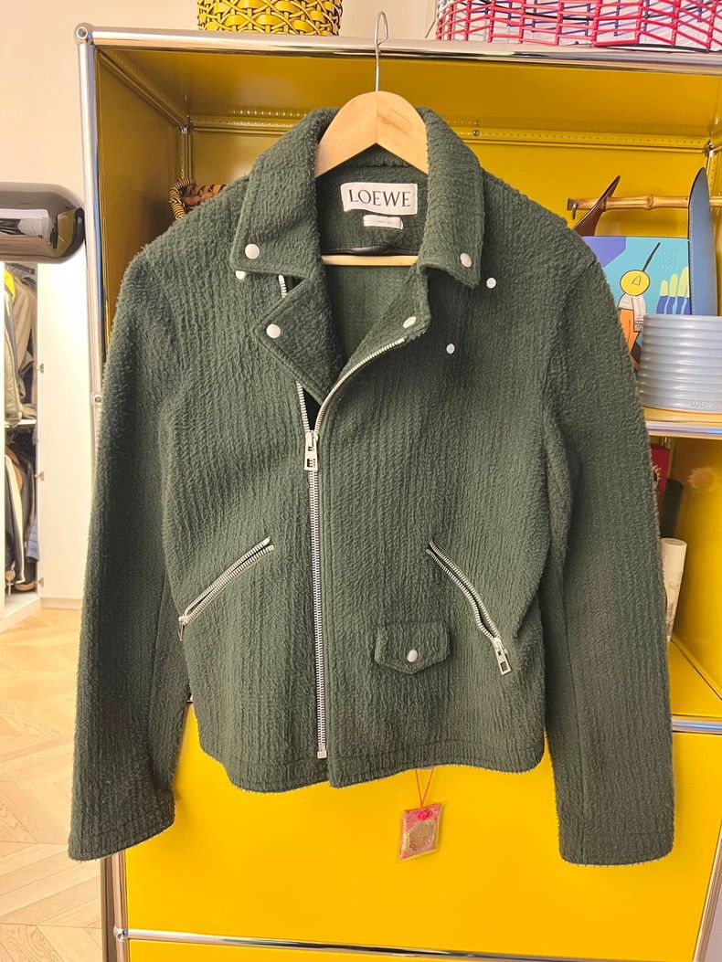 Loewe Loewe size S Green lamb wool motorcycle coat Size US S / EU 44-46 / 1 - 1 Thumbnail
