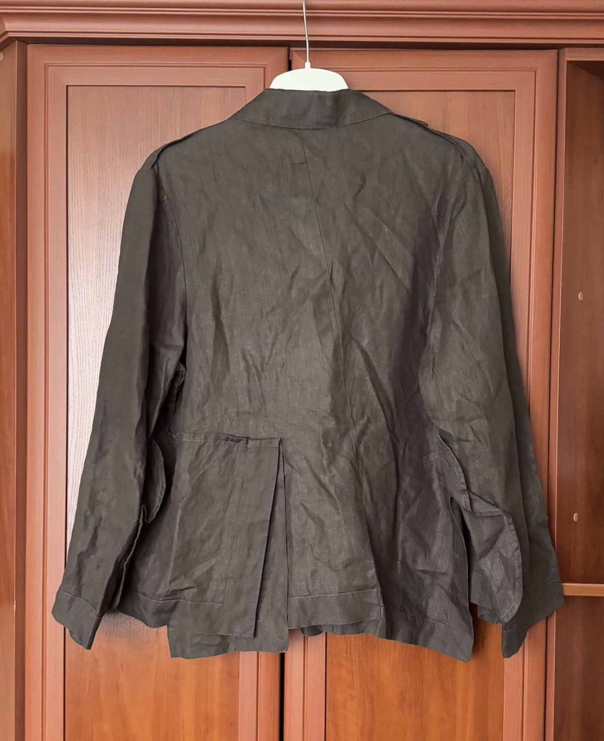Designer × Rundholz Rundholz L Avantgarde linen blazer jacket asymmetrical relax Size L / US 10 / IT 46 - 22 Thumbnail