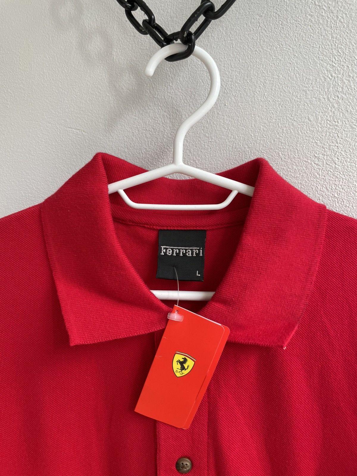 Ferrari NEW 2002 Vintage Ferrari Red Polo Shirt SF Logo F1 Formula 1 Size US L / EU 52-54 / 3 - 4 Thumbnail