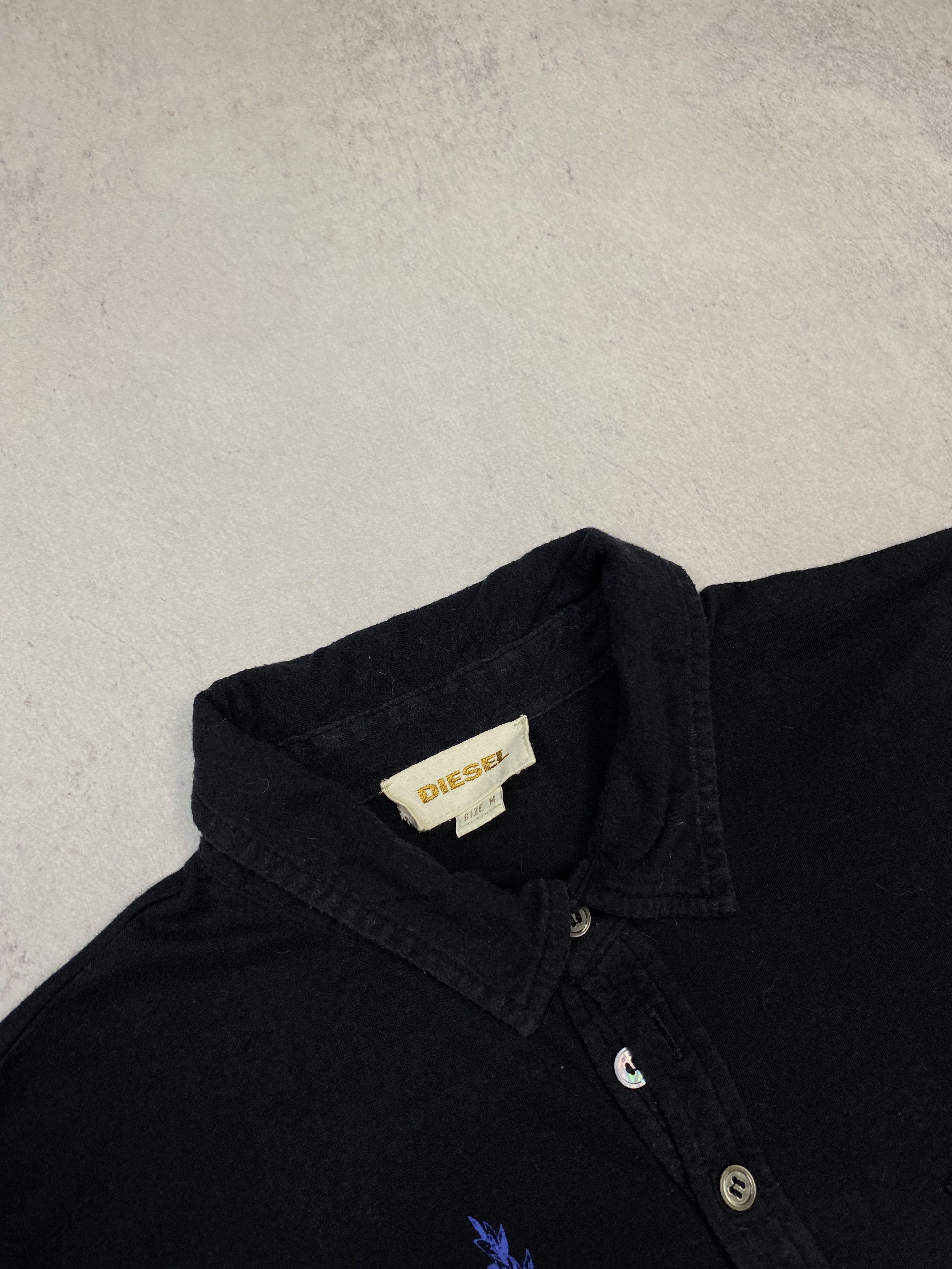 Diesel DIESEL MEN'S VINTAGE POLO SHIRT BLACK SIZE M Y2K STREET WEAR Size US M / EU 48-50 / 2 - 5 Thumbnail