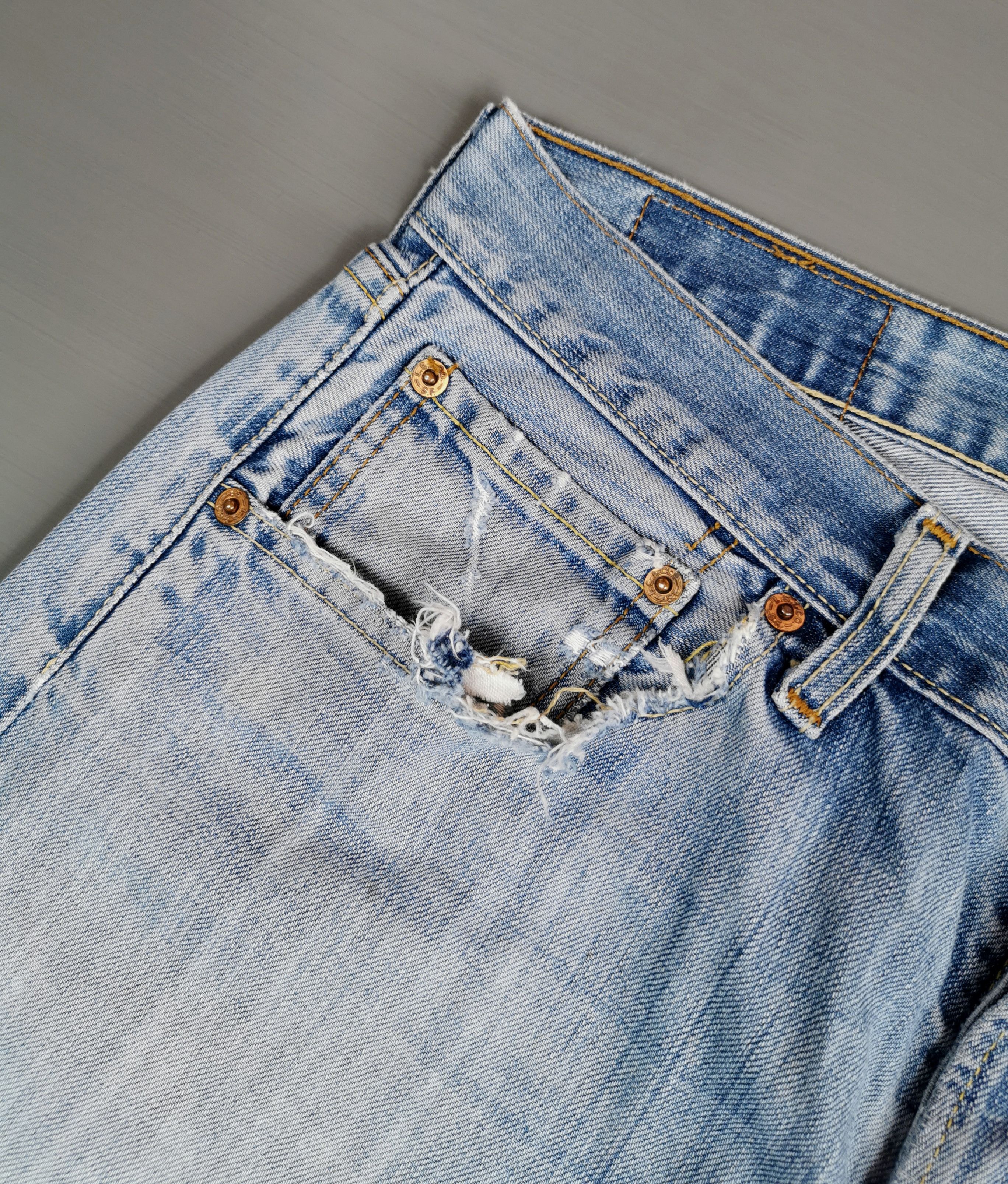 Kapital Thrashed Vintage Levis 501 Jeans Size US 31 - 7 Thumbnail