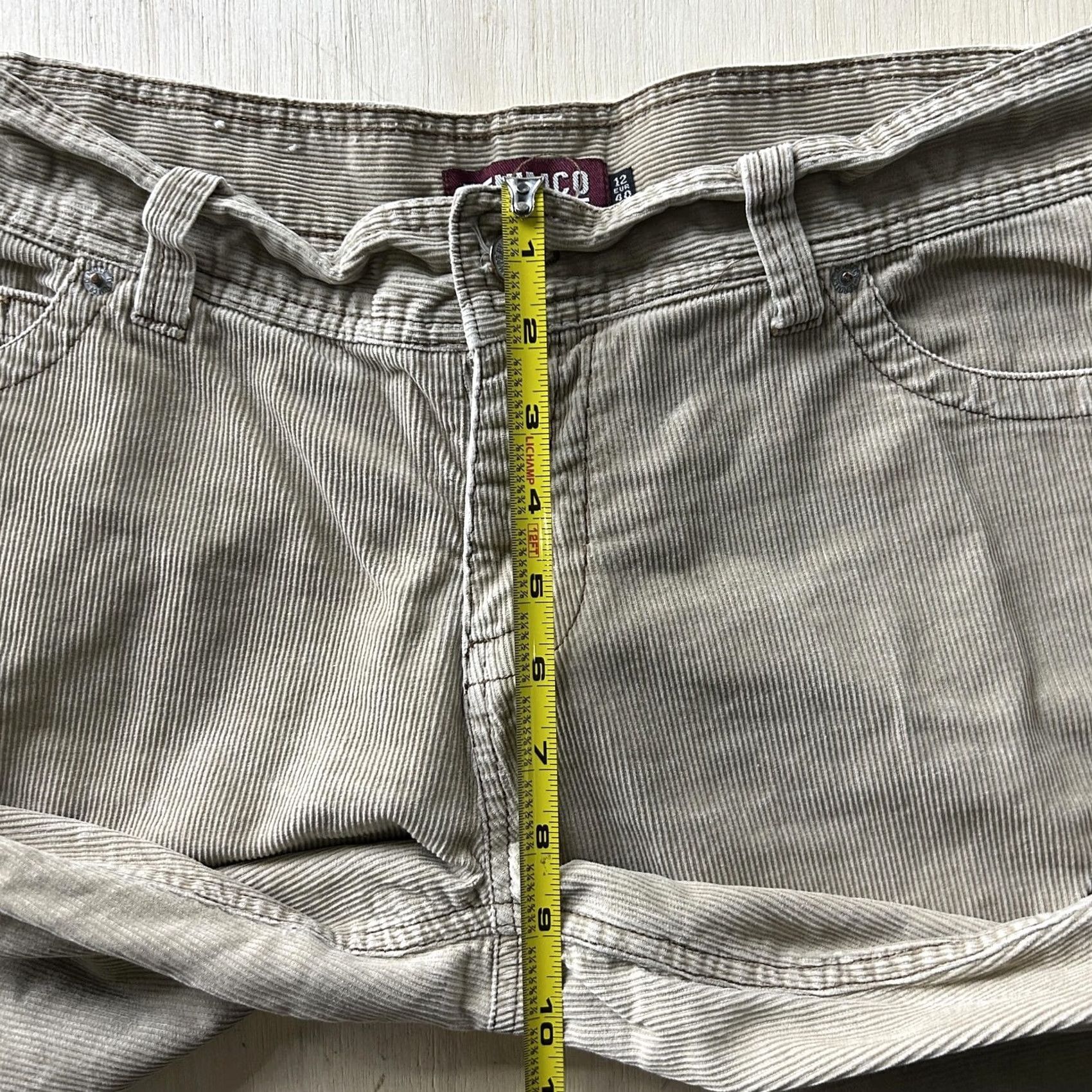 Denim & Co. Denim Co. Pants Womens 12 Beige Corduroy Bootcut Khakis Pockets Casual Size 34" / US 12 / IT 48 - 7 Thumbnail