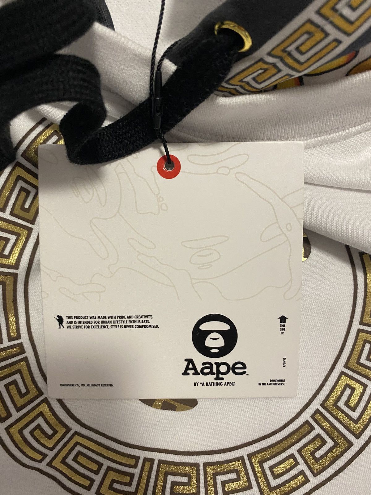 Aape White AAPE By A Bathing Ape Hoodie. Size M. Size US M / EU 48-50 / 2 - 10 Thumbnail