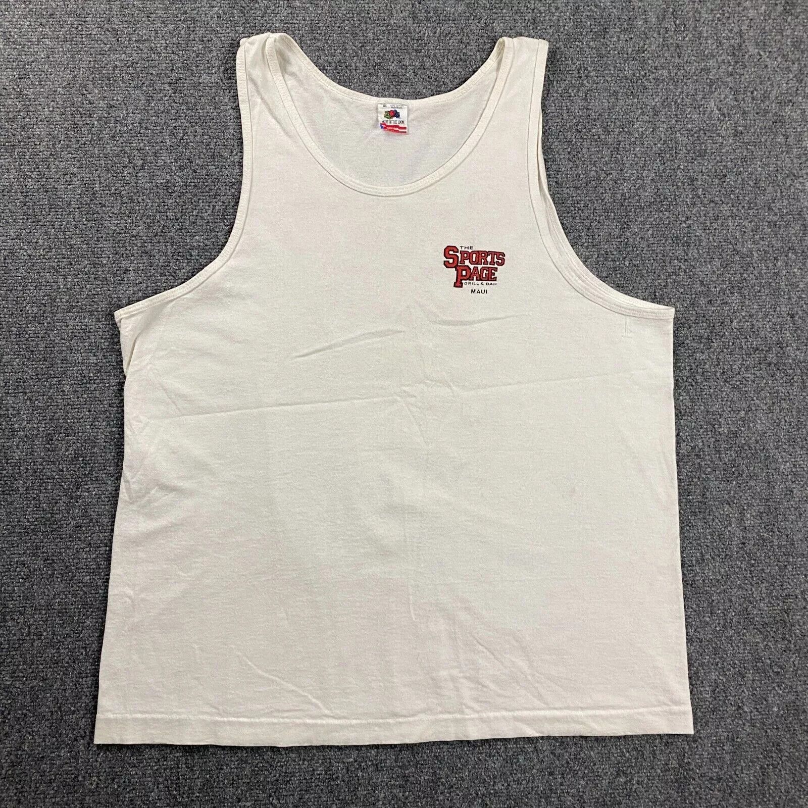Fruit Of The Loom Fruit of The Loom Tank Top Mens XL Sports Page Grill & Bar Size US XL / EU 56 / 4 - 1 Thumbnail
