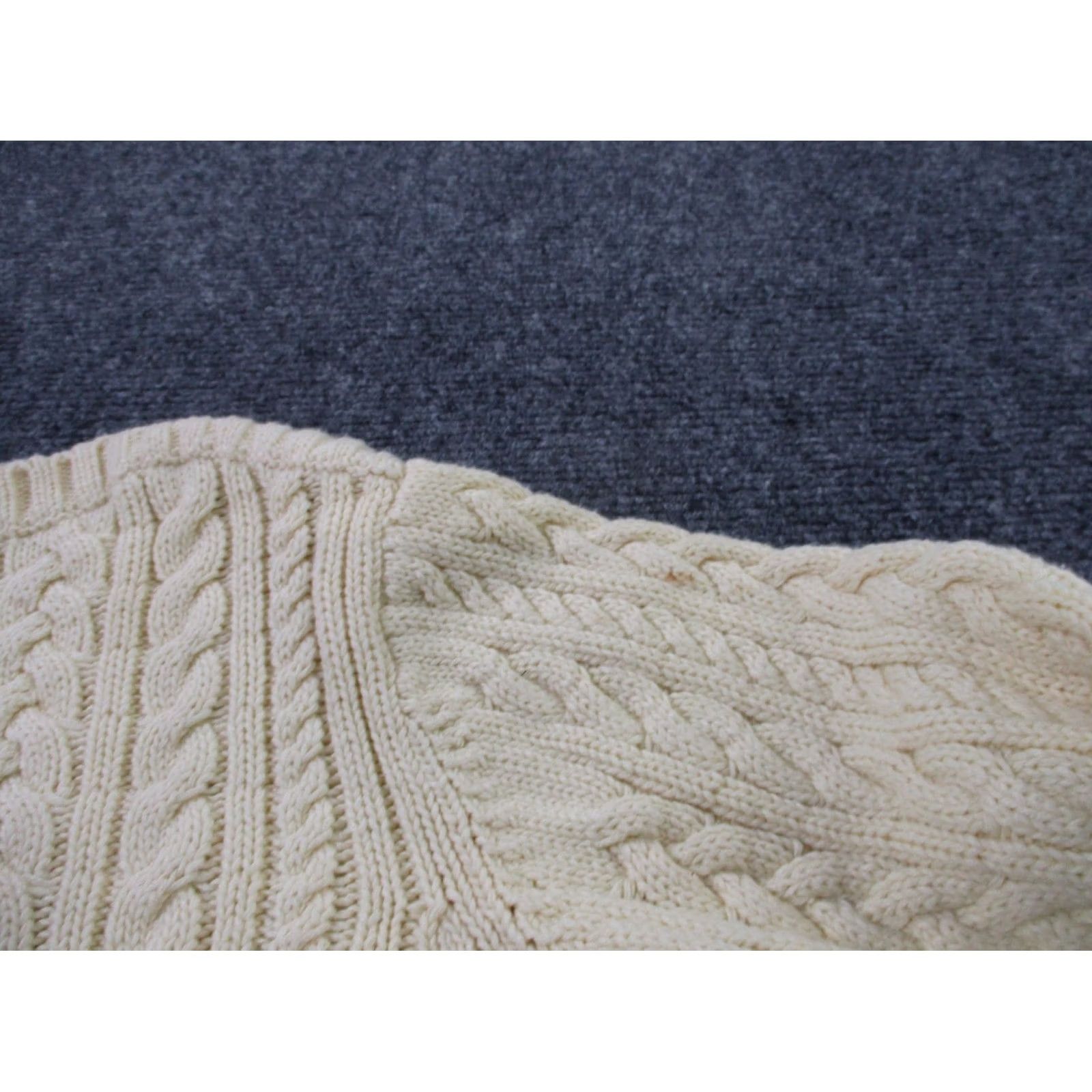 Polo Ralph Lauren Ralph Lauren Sweater Womens L Yellow Cable Knit Fisherman Heavy Preppy Classic Size L / US 10 / IT 46 - 7 Thumbnail