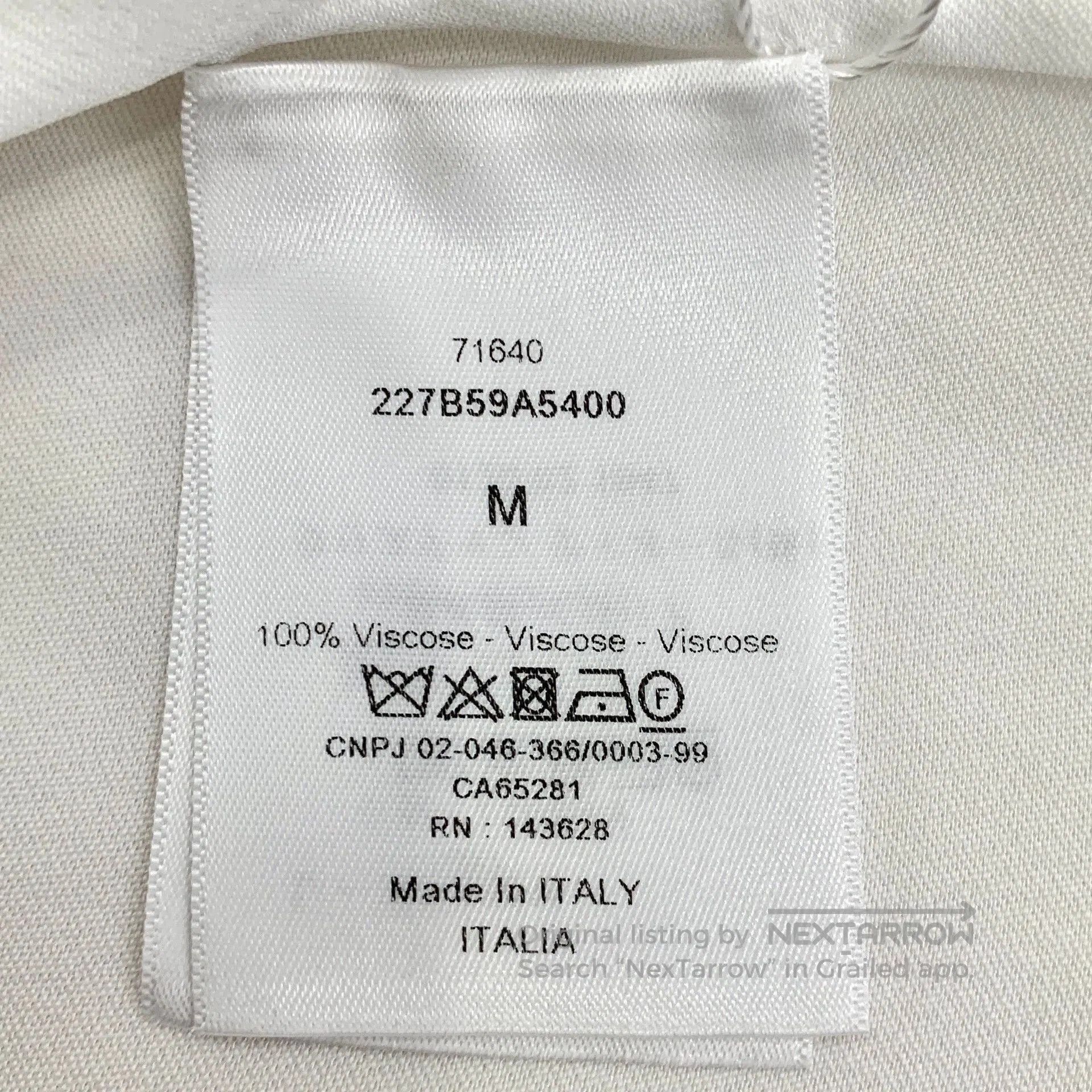 Dior white short sleeve button-up shirt. Size US M / EU 48-50 / 2 - 7 Thumbnail