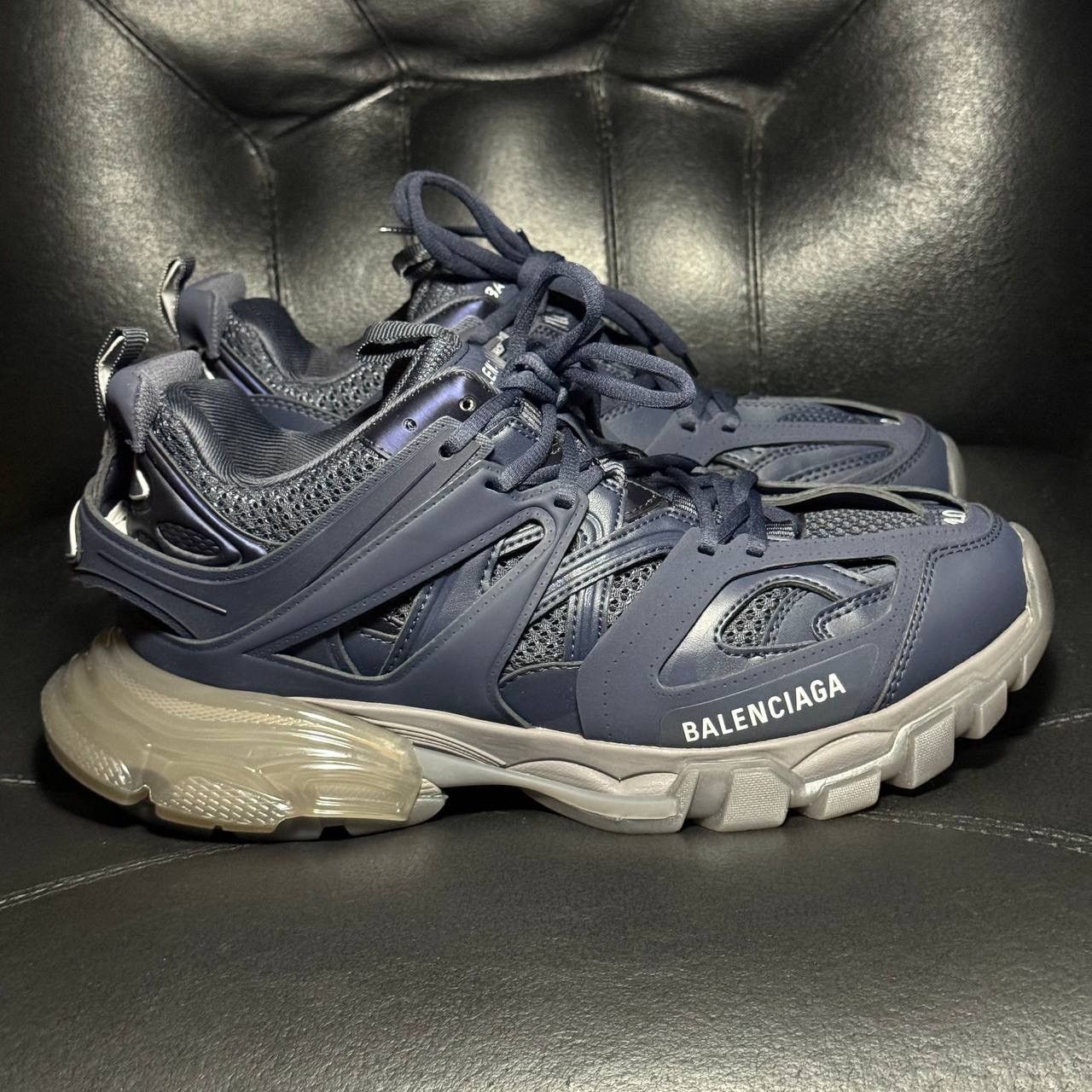 Balenciaga 40 Balenciaga track 1 Crearsole Blue Gray Size US 7 / EU 40 - 1 Thumbnail