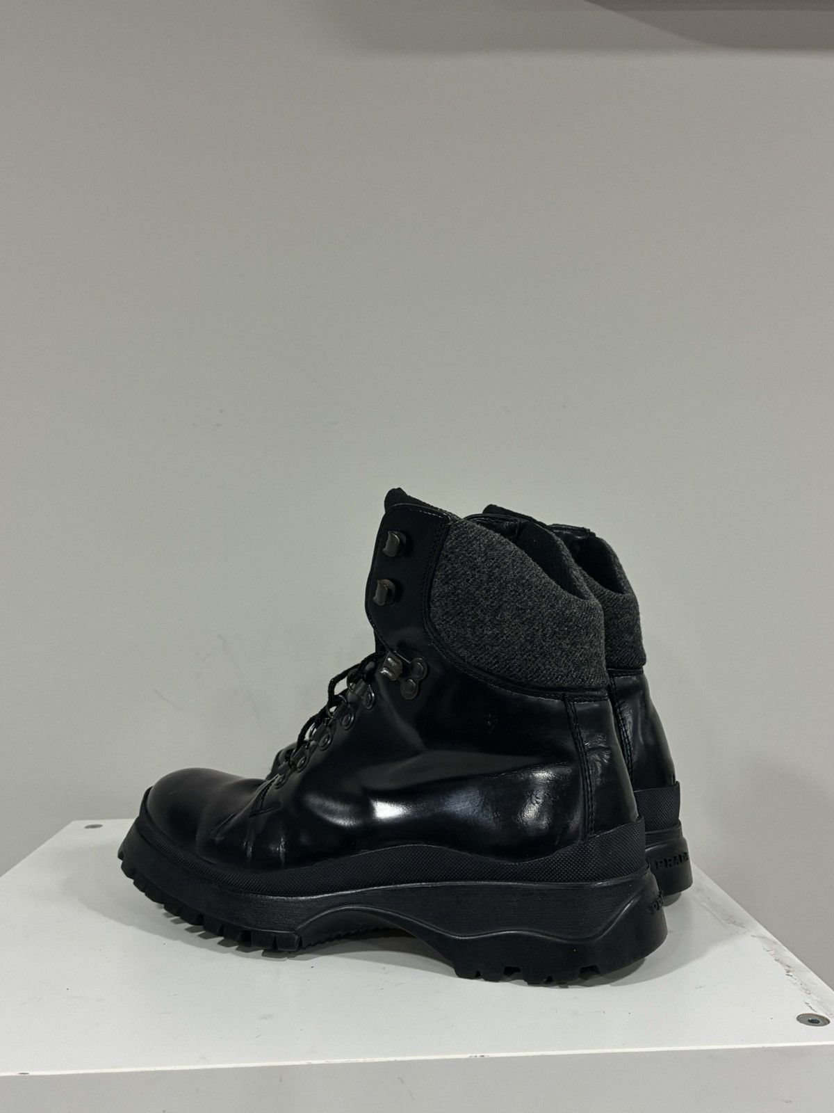 Prada Leather Hiking Boot size 6 USA 8 EU 41 Size US 8 / EU 41 - 8 Thumbnail