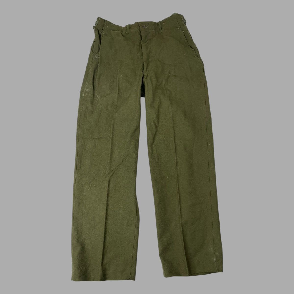 Vintage Vintage m-1951 og-108 pleated wool military trousers Size US 30 / EU 46 - 1 Thumbnail