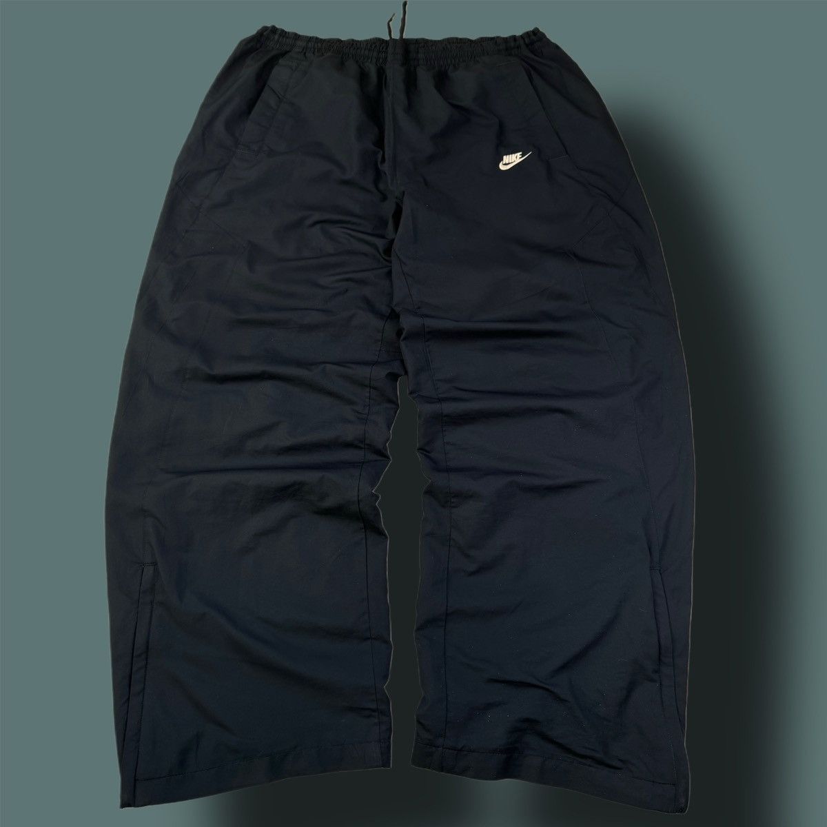 Nike × Vintage NIKE VINTAGE BASIC LOGO OVERSIZE BAGGY PANTS Size US 34 / EU 50 - 1 Thumbnail