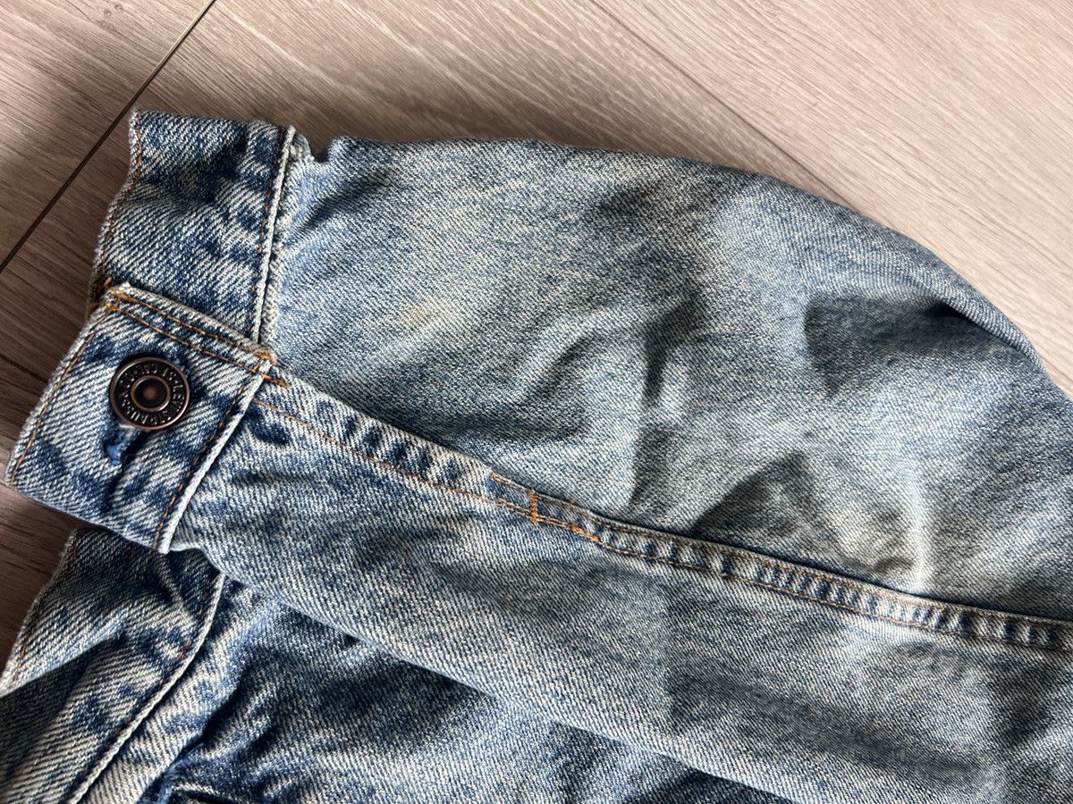 Levi's Vintage Clothing Vintage Levis Denim Trucker Jacket Leather Collar 80s 90s Size US M / EU 48-50 / 2 - 5 Thumbnail